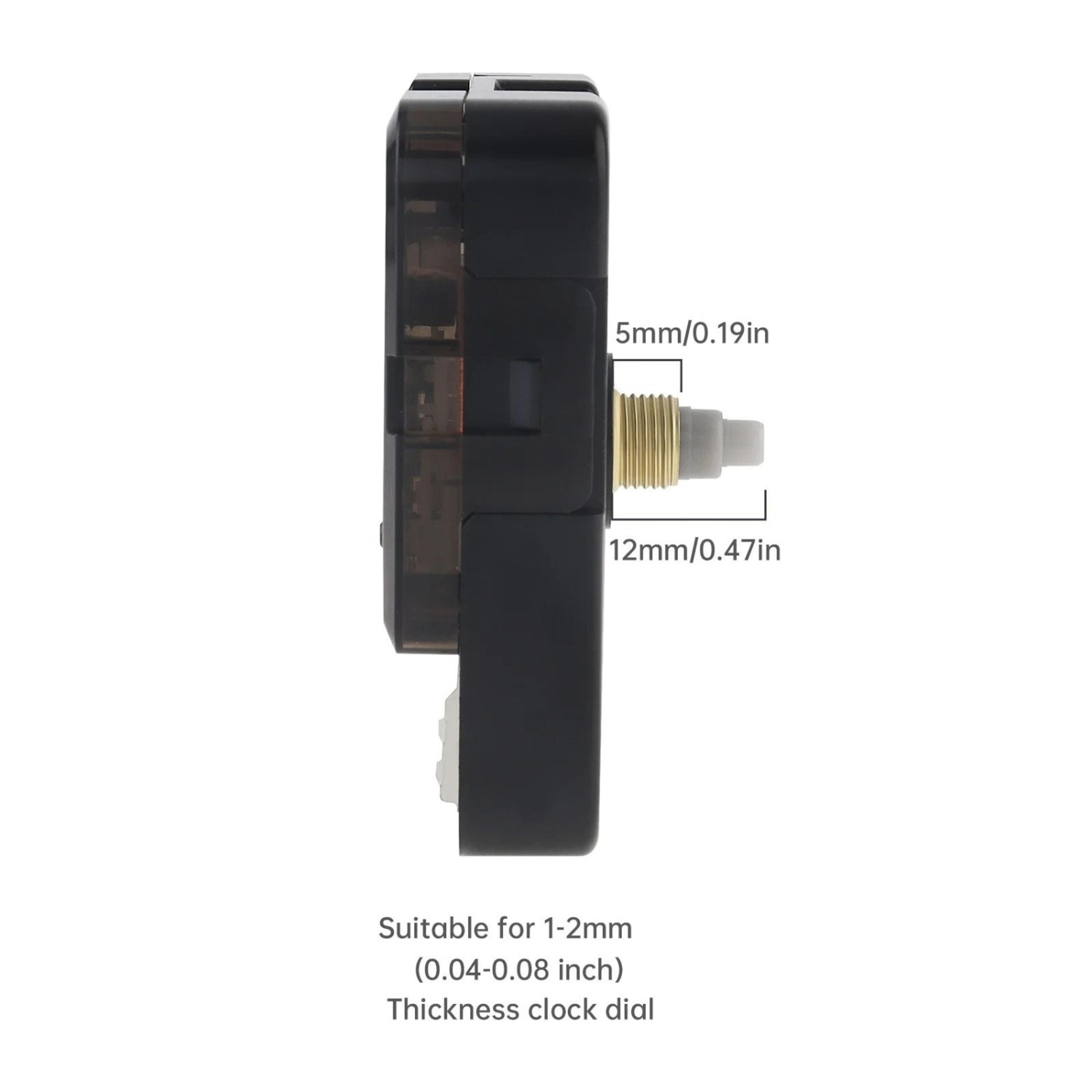 silent quartz clock movement battery operated replacement mechanism