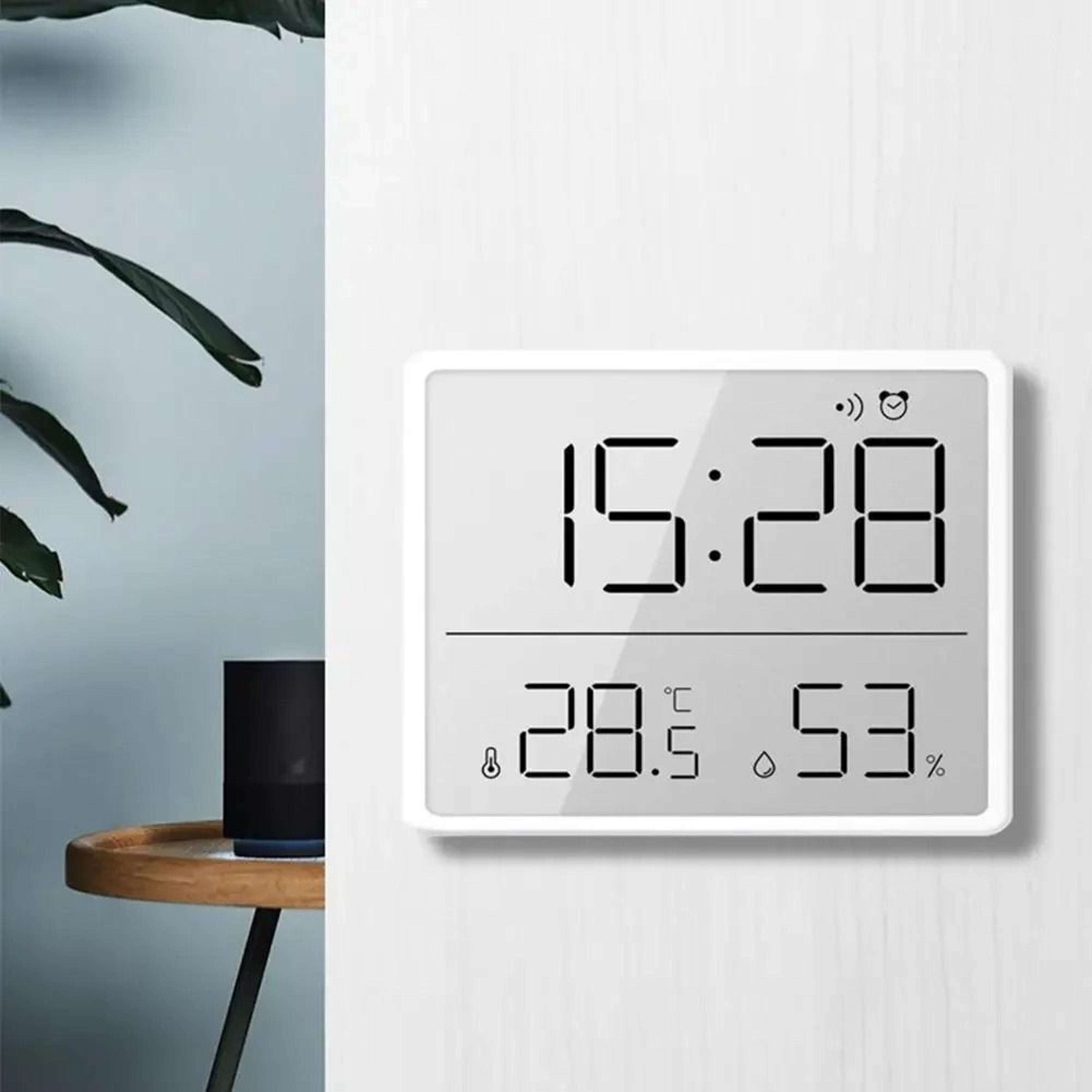 3.7 inch magnetic digital clock with temperature and humidity display