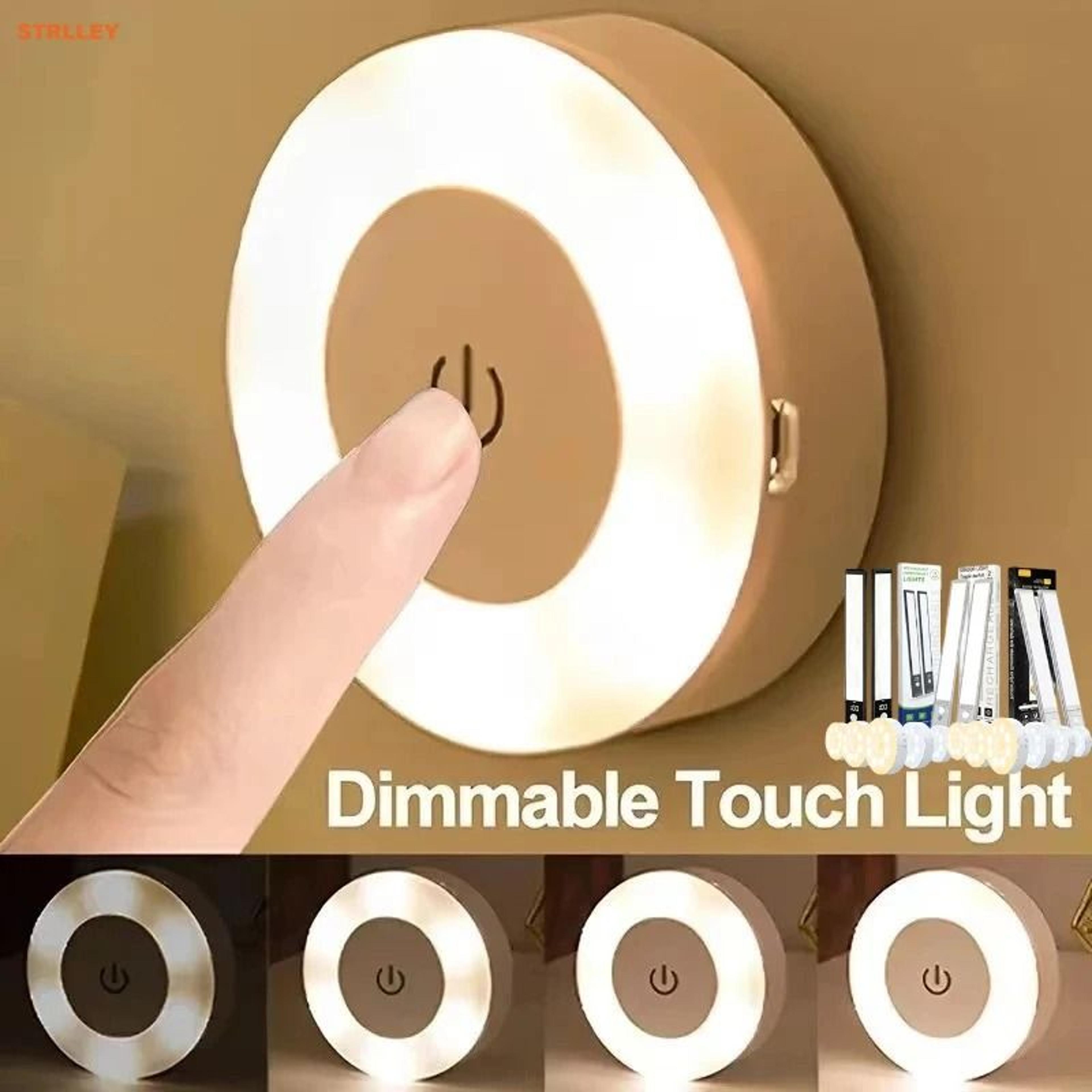 rechargeable led touch light 3-color dimmable cabinet lamp