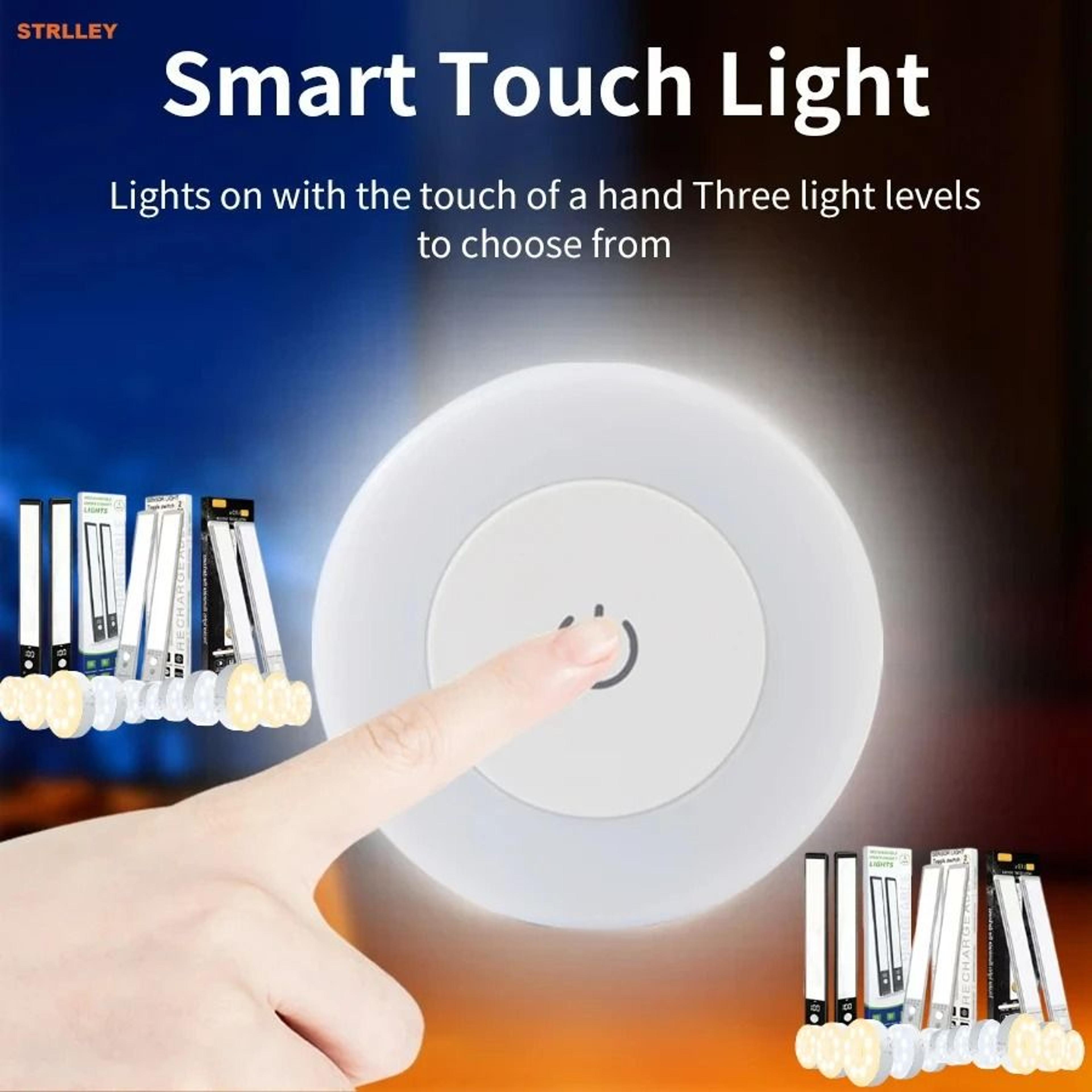 rechargeable led cabinet night light with touch switch and dimming