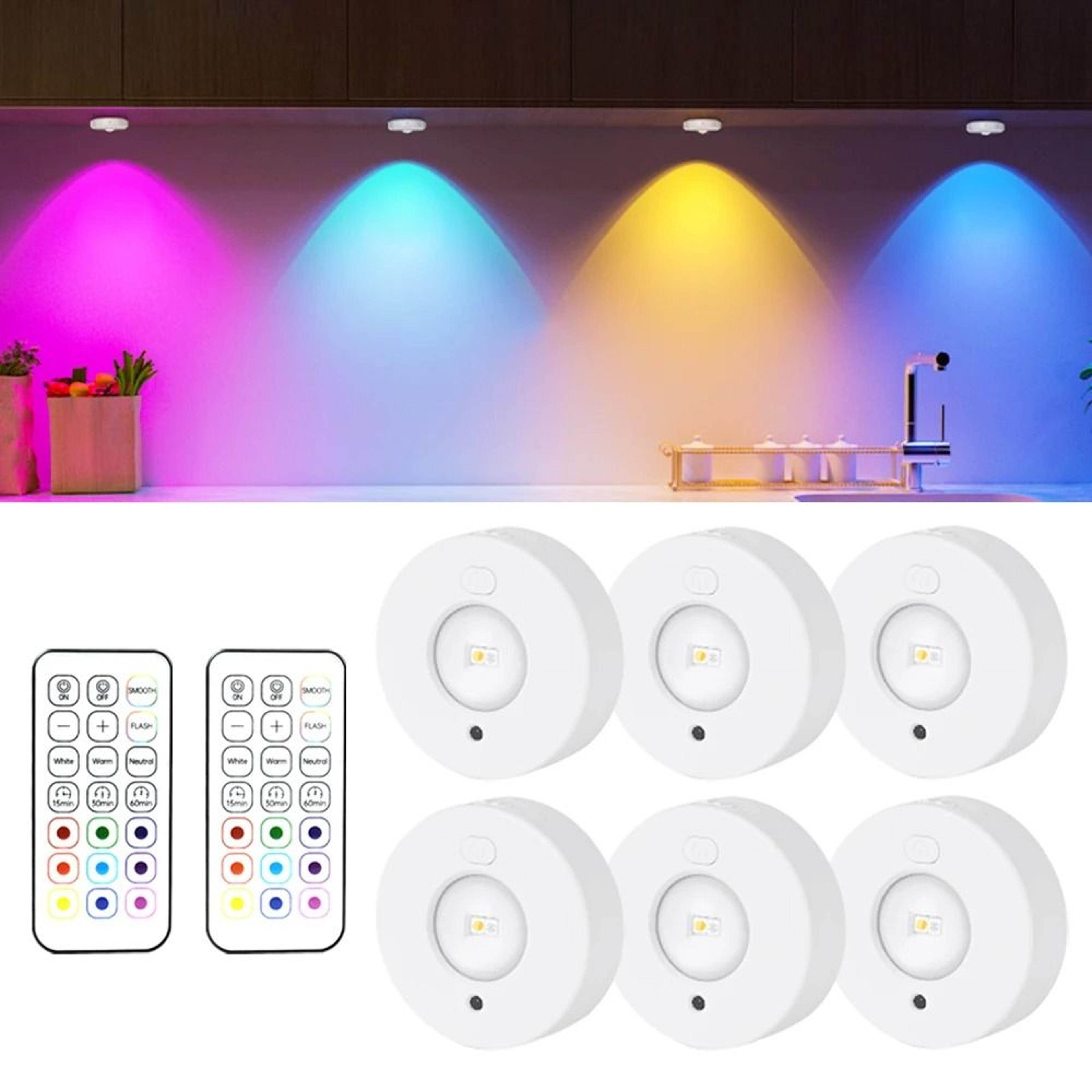 rechargeable rgb under cabinet light with remote control