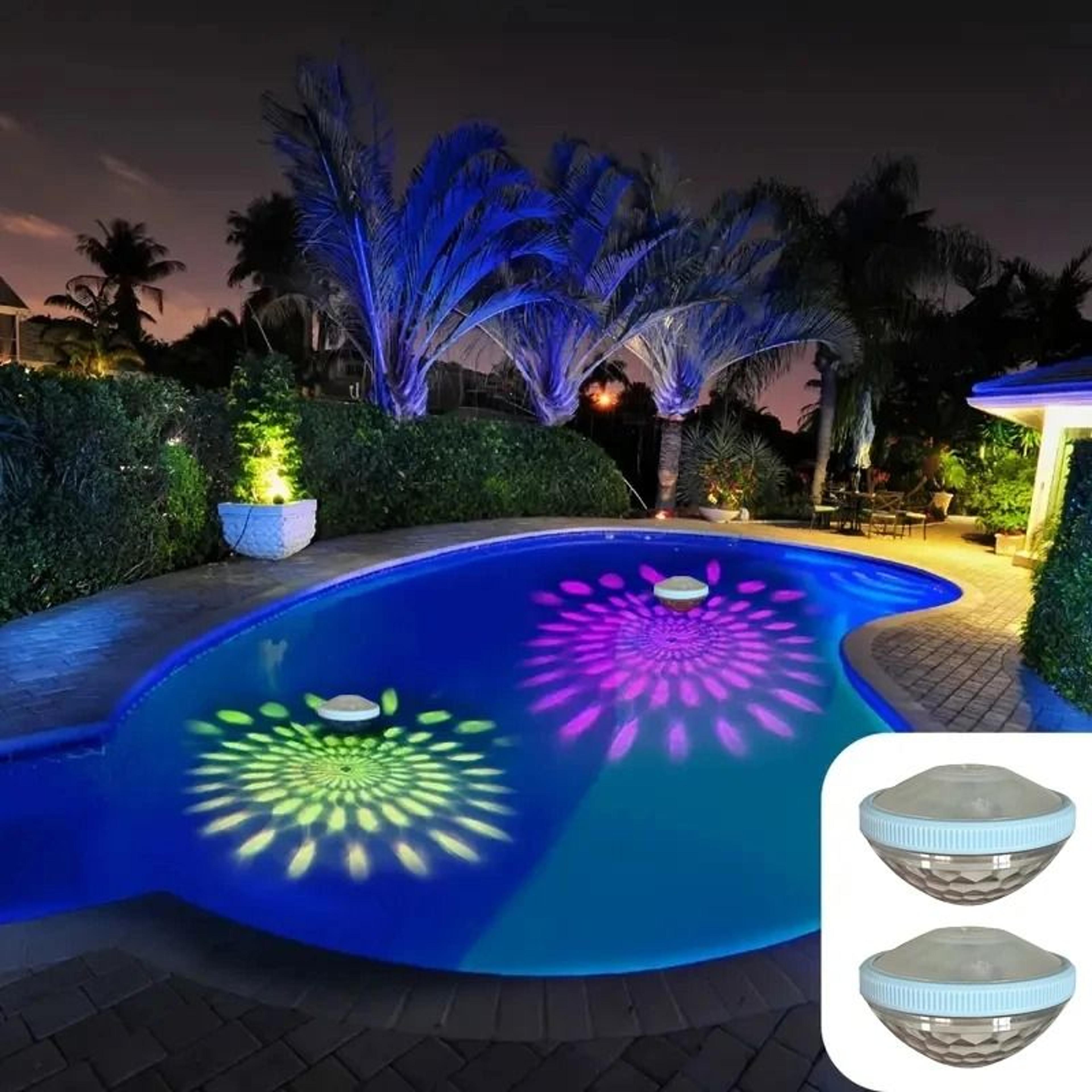 color changing floating pool light for bathtub and swimming pool