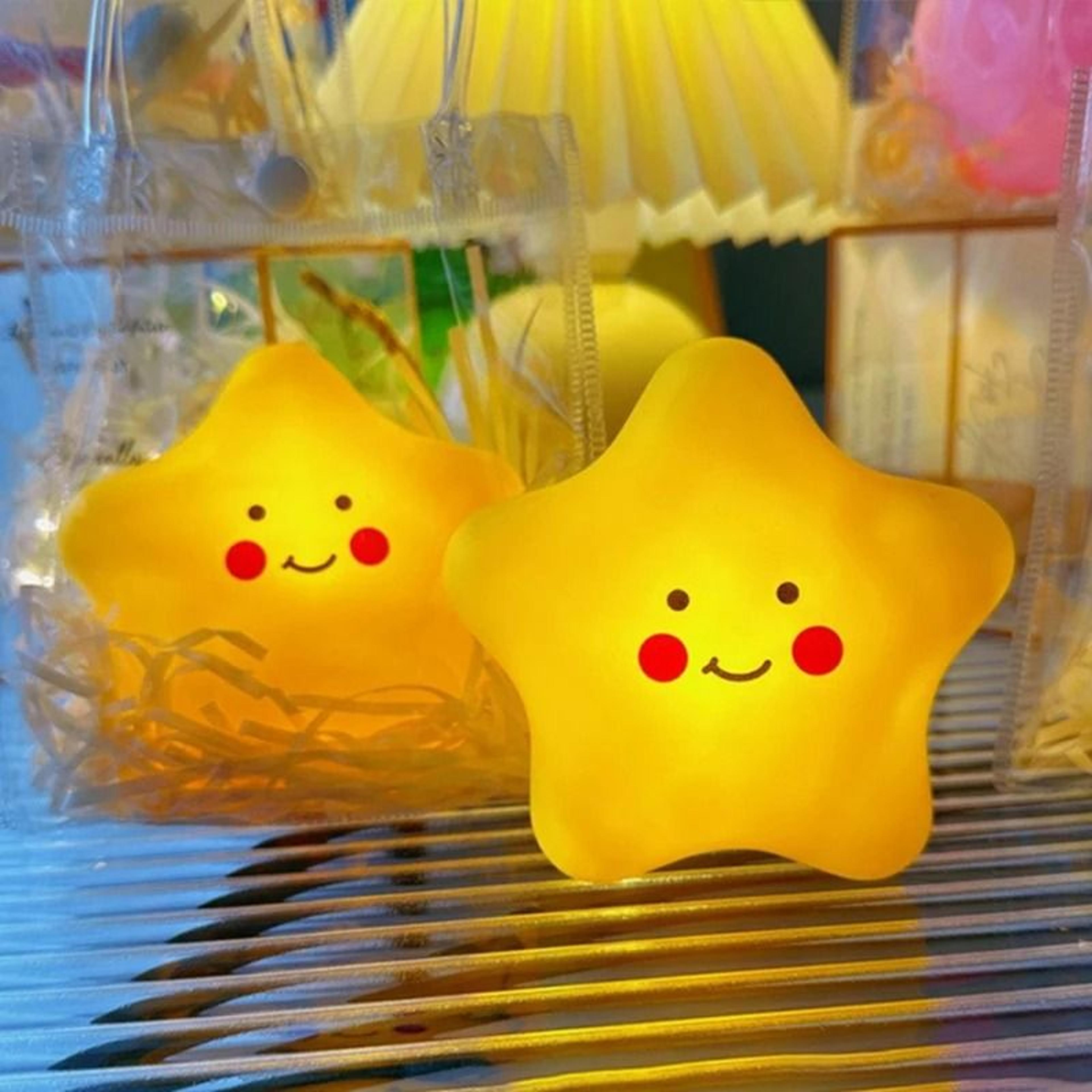 creative moon star led night light battery operated bedroom lamp