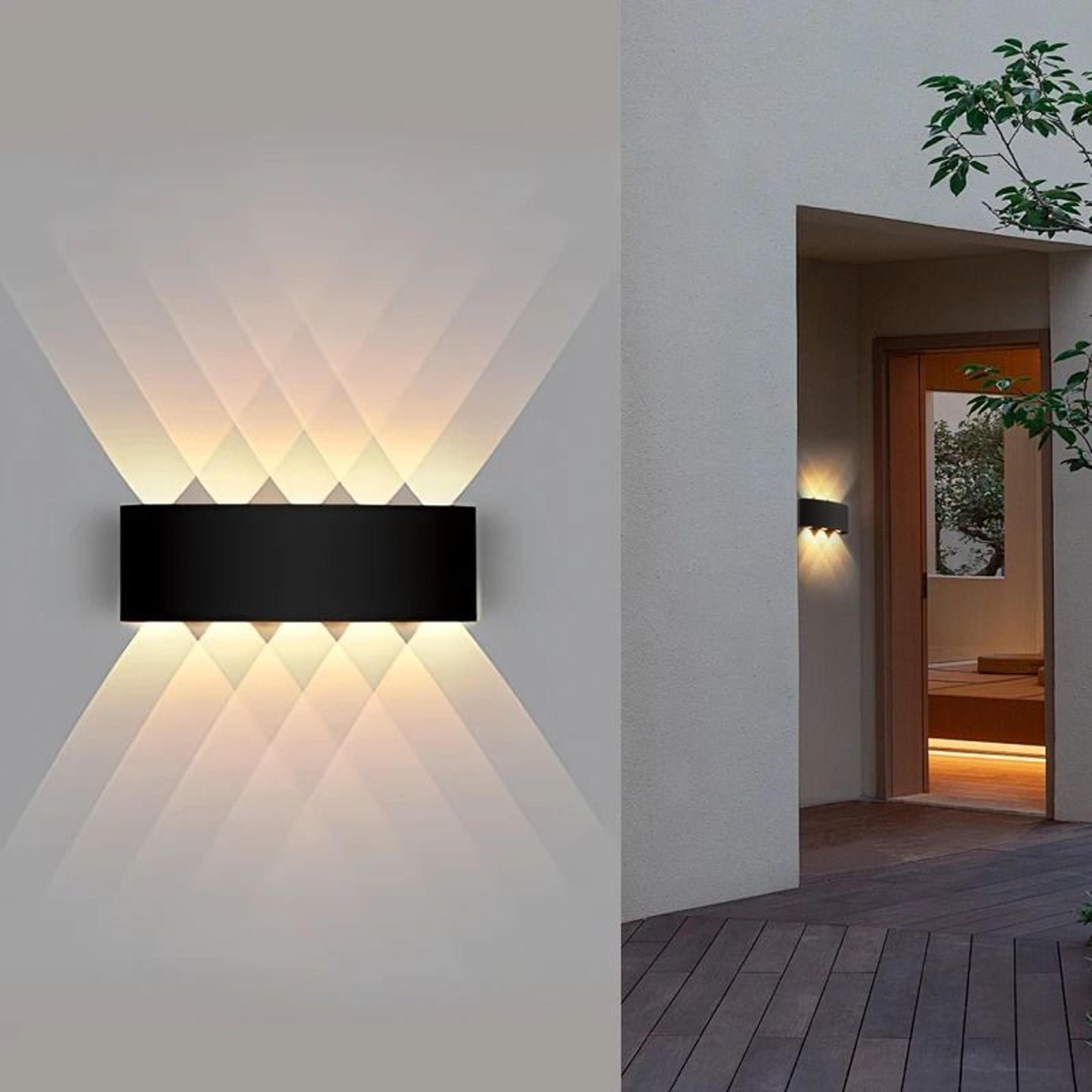 modern up down led wall light 4w 6w 8w 10w indoor outdoor lamp