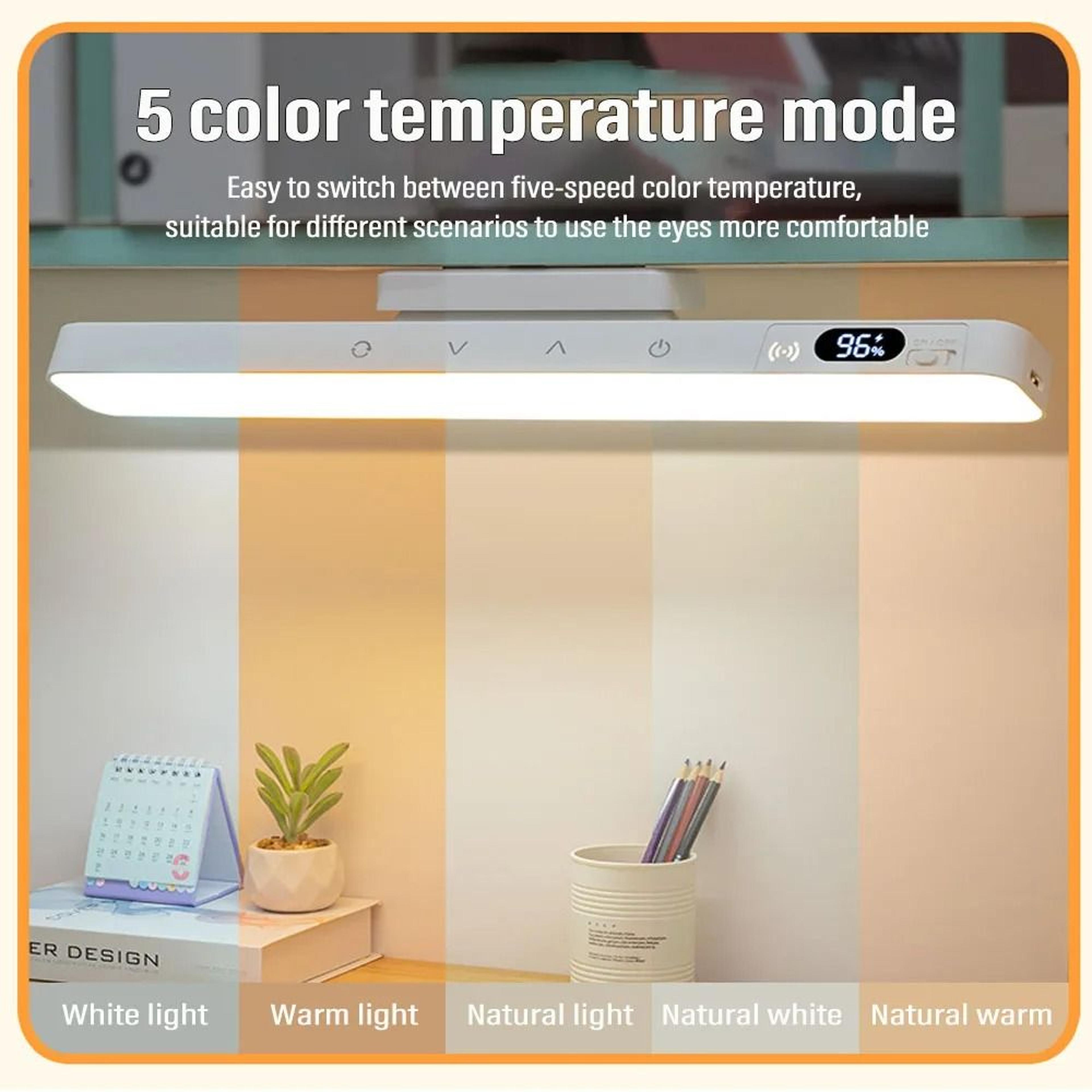 2500mah rechargeable magnetic desk lamp with touch & remote control