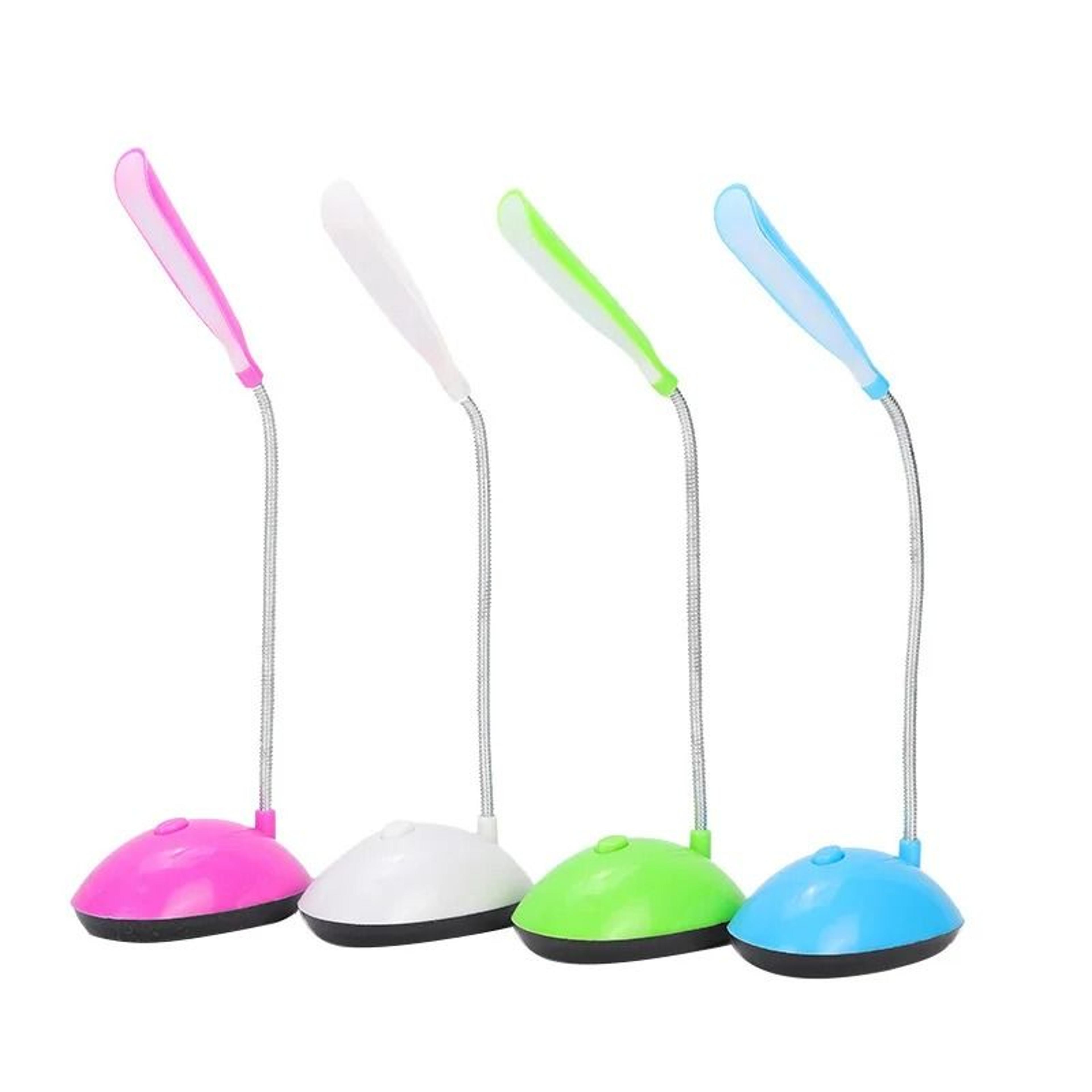 mini led desk lamp aaa battery powered flexible study light