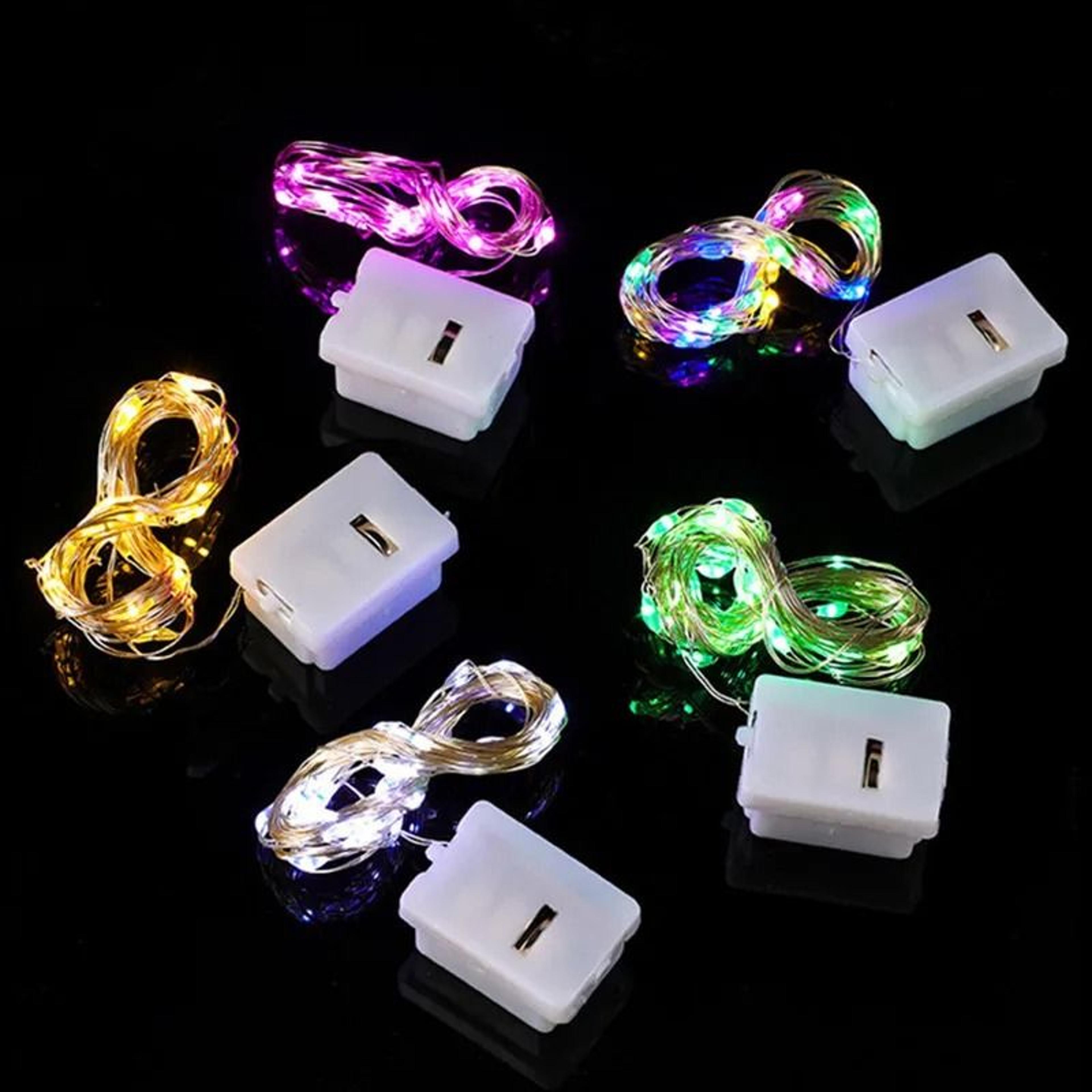 5pcs battery operated fairy lights remote copper wire string lights