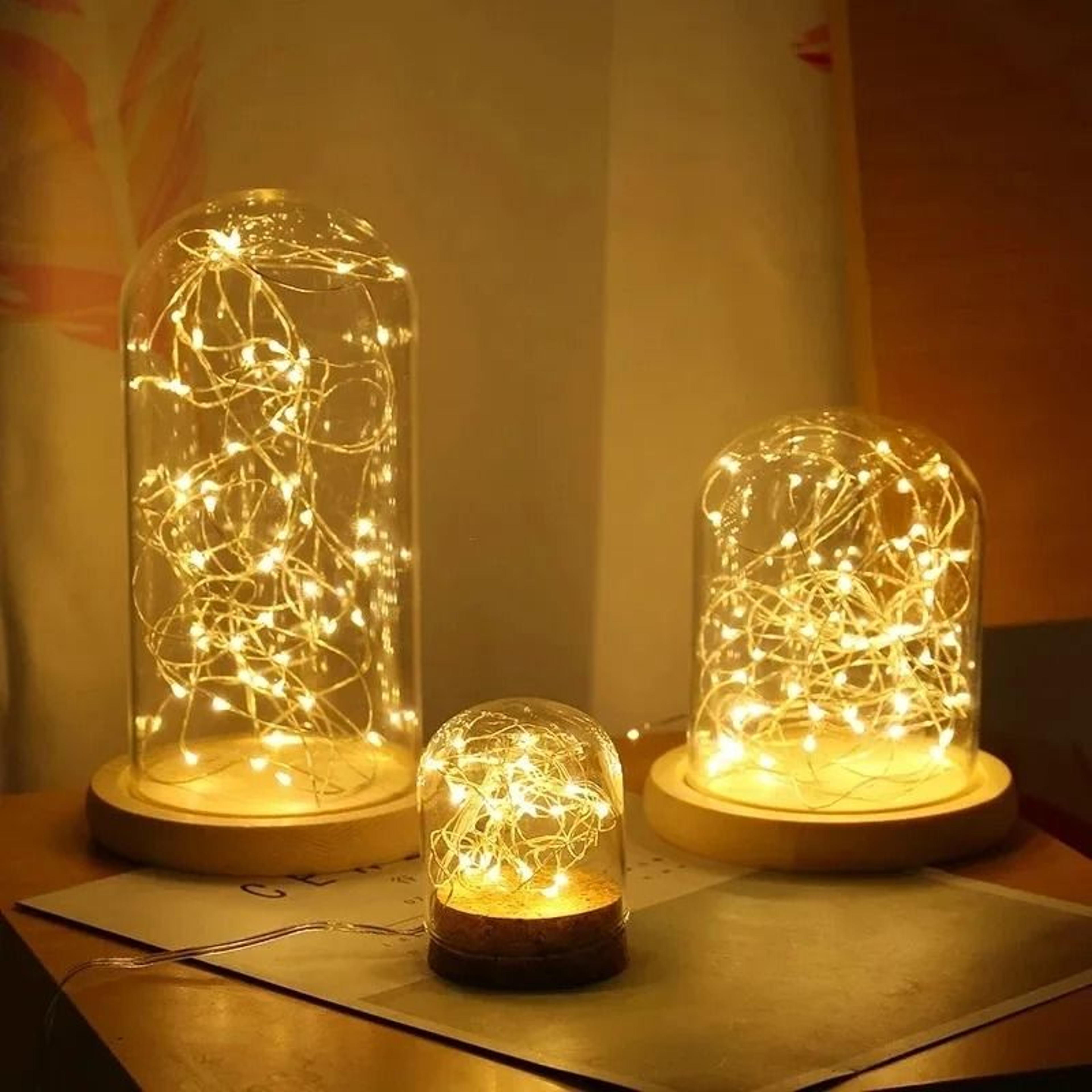 2m 5m 10m battery powered fairy lights copper wire string garland