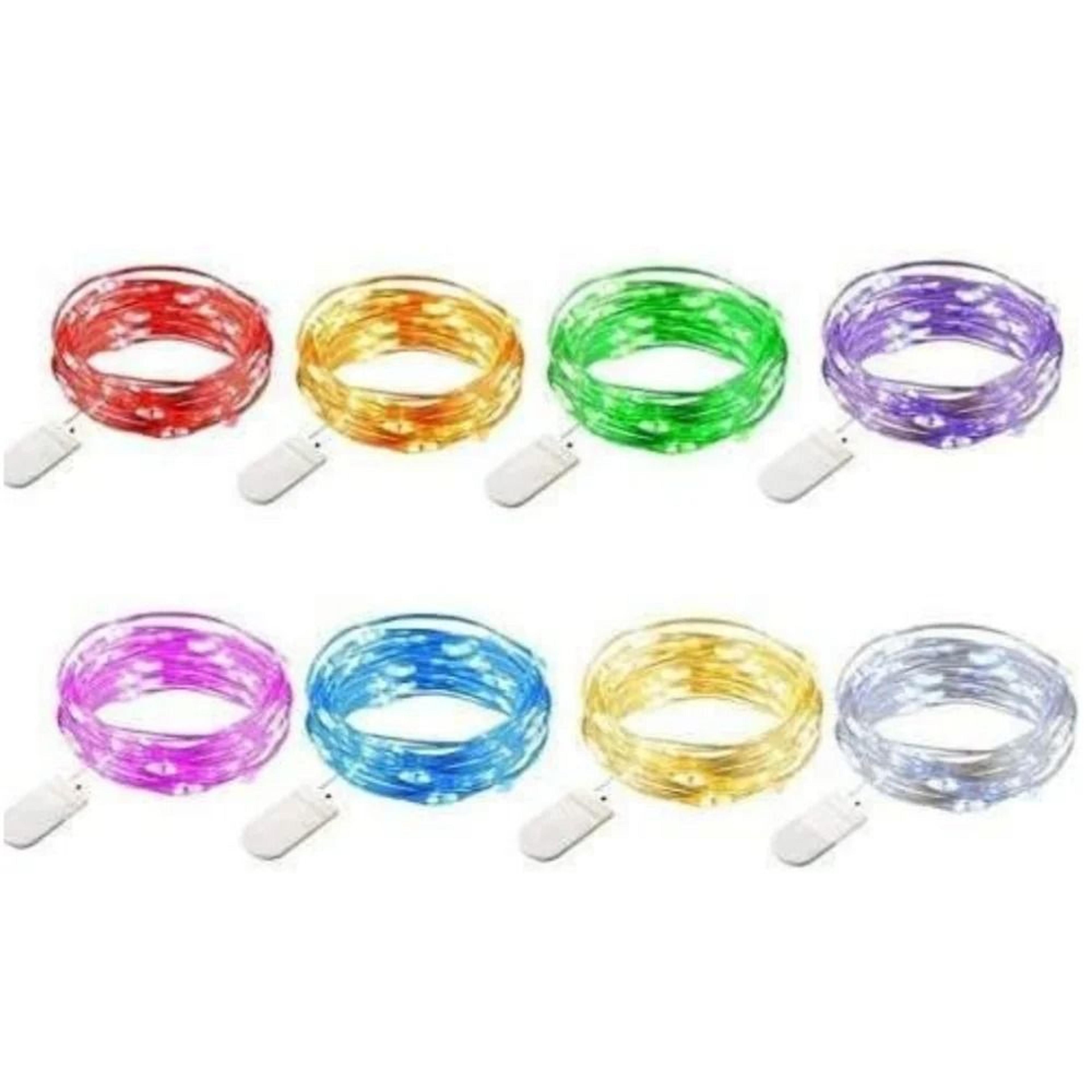 2m 20led battery powered fairy lights copper wire firefly string lights
