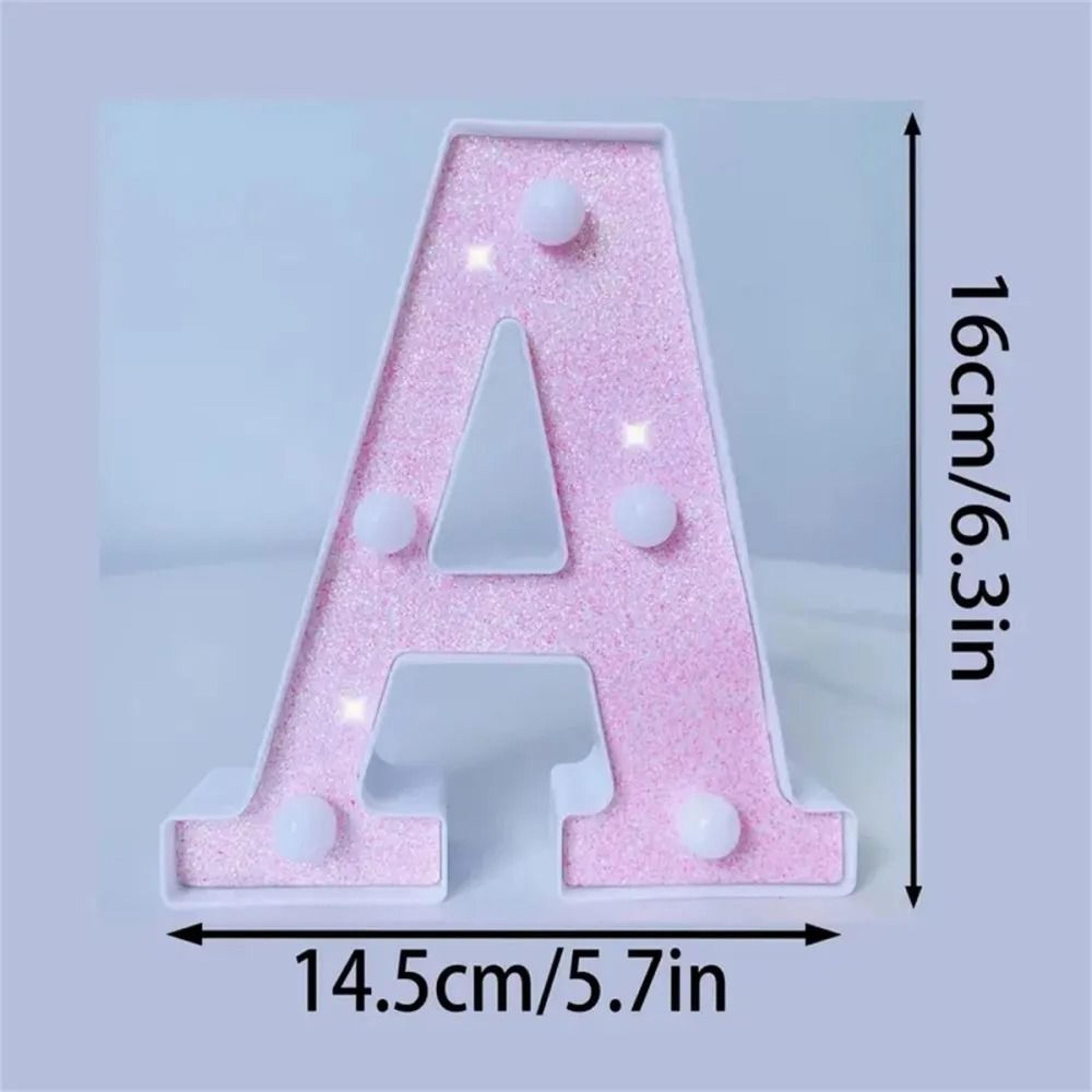 16cm led letter light battery powered alphabet lamp