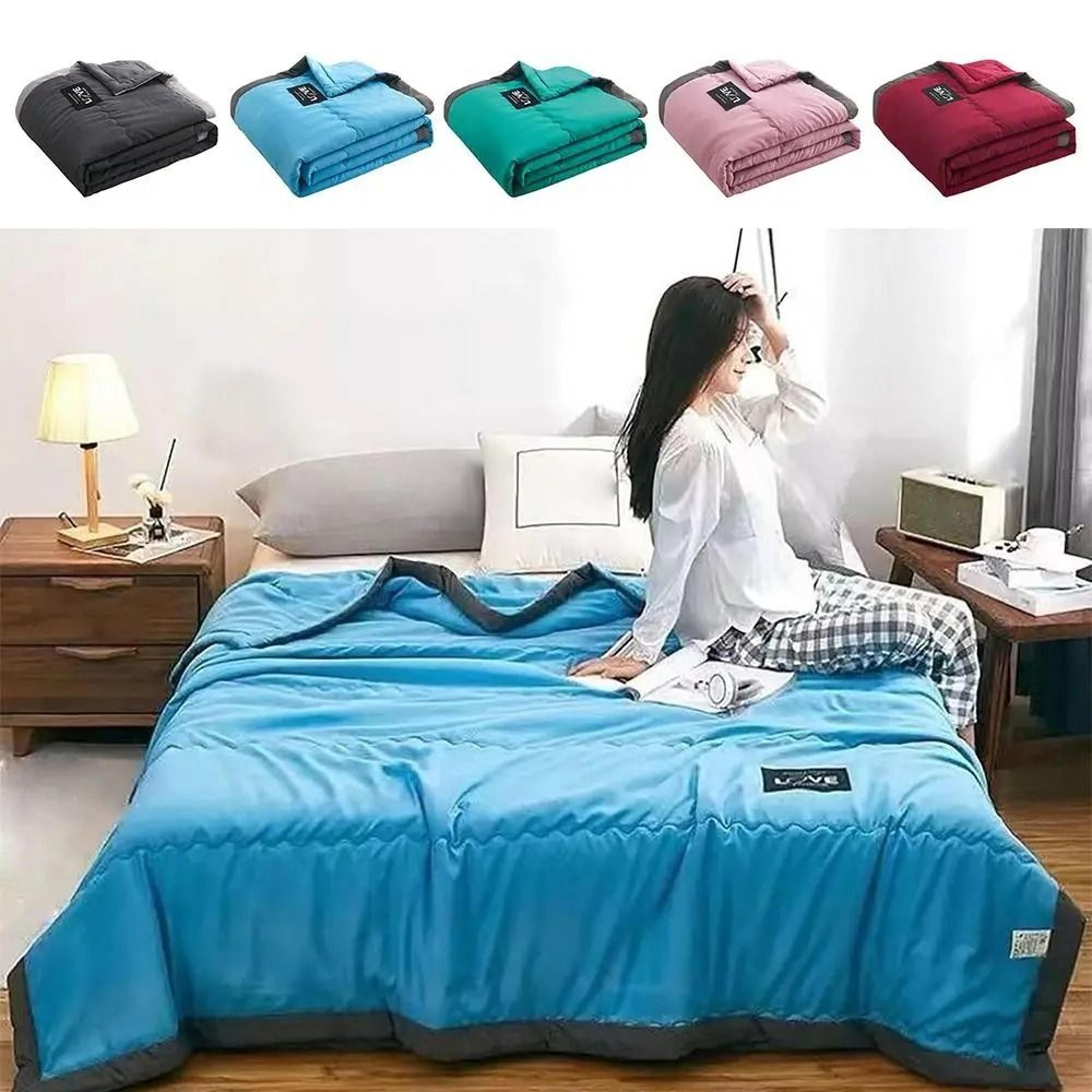 double sided cooling blanket breathable summer quilt