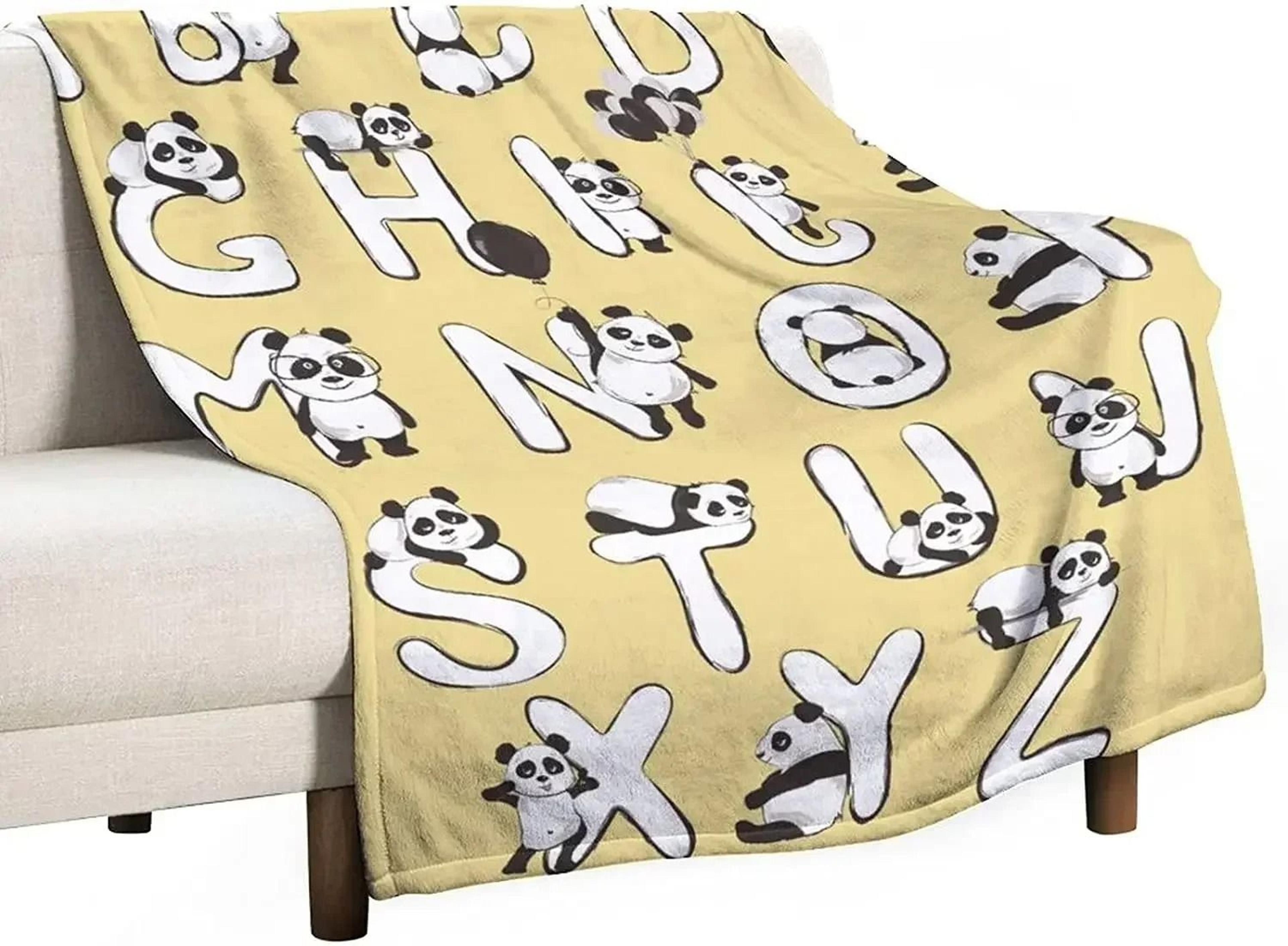 alphabet lore flannel throw blanket soft lightweight cartoon sofa blanket