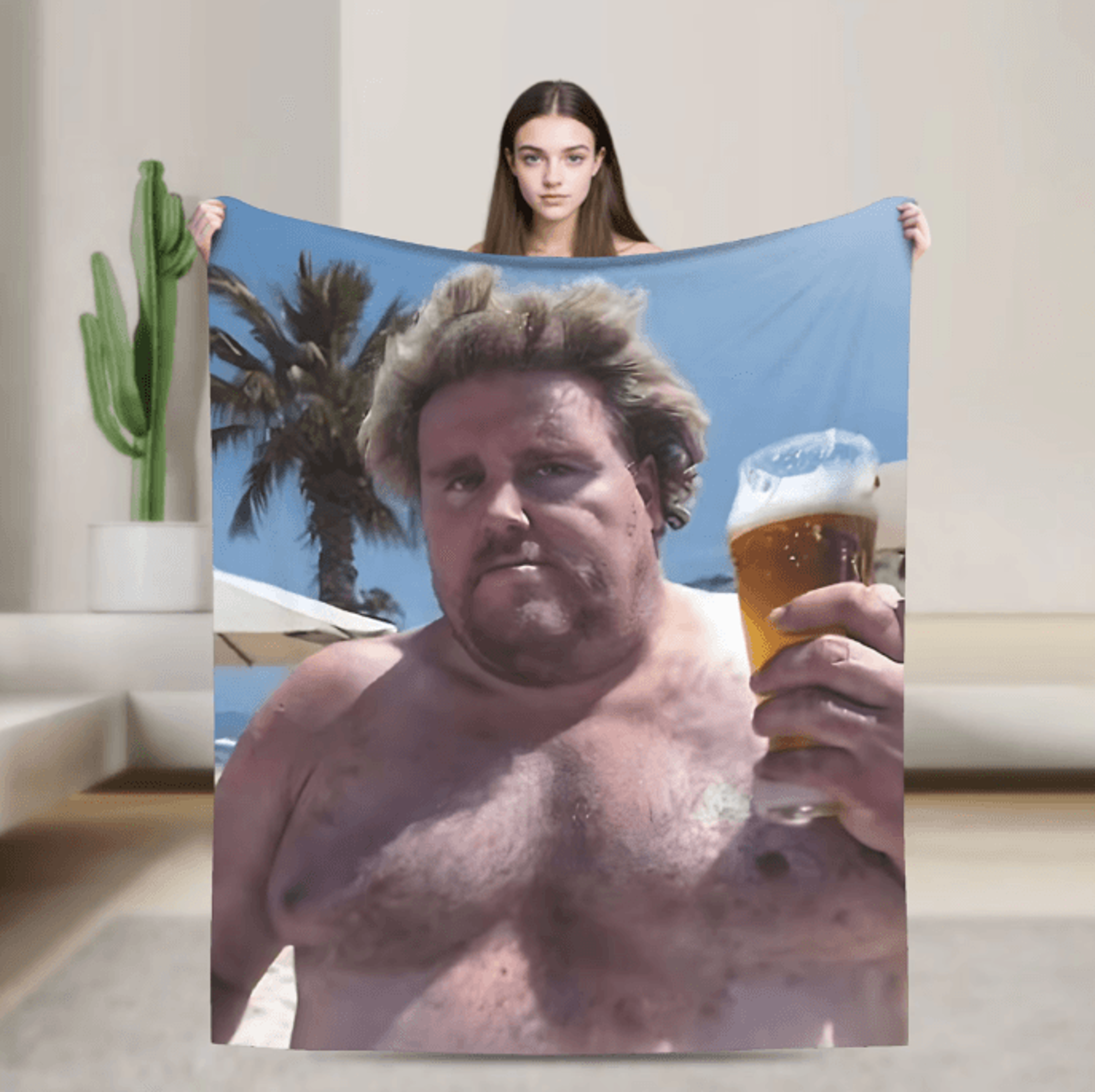 drachenlord rainer winkler flannel throw blanket meme bed and sofa cover