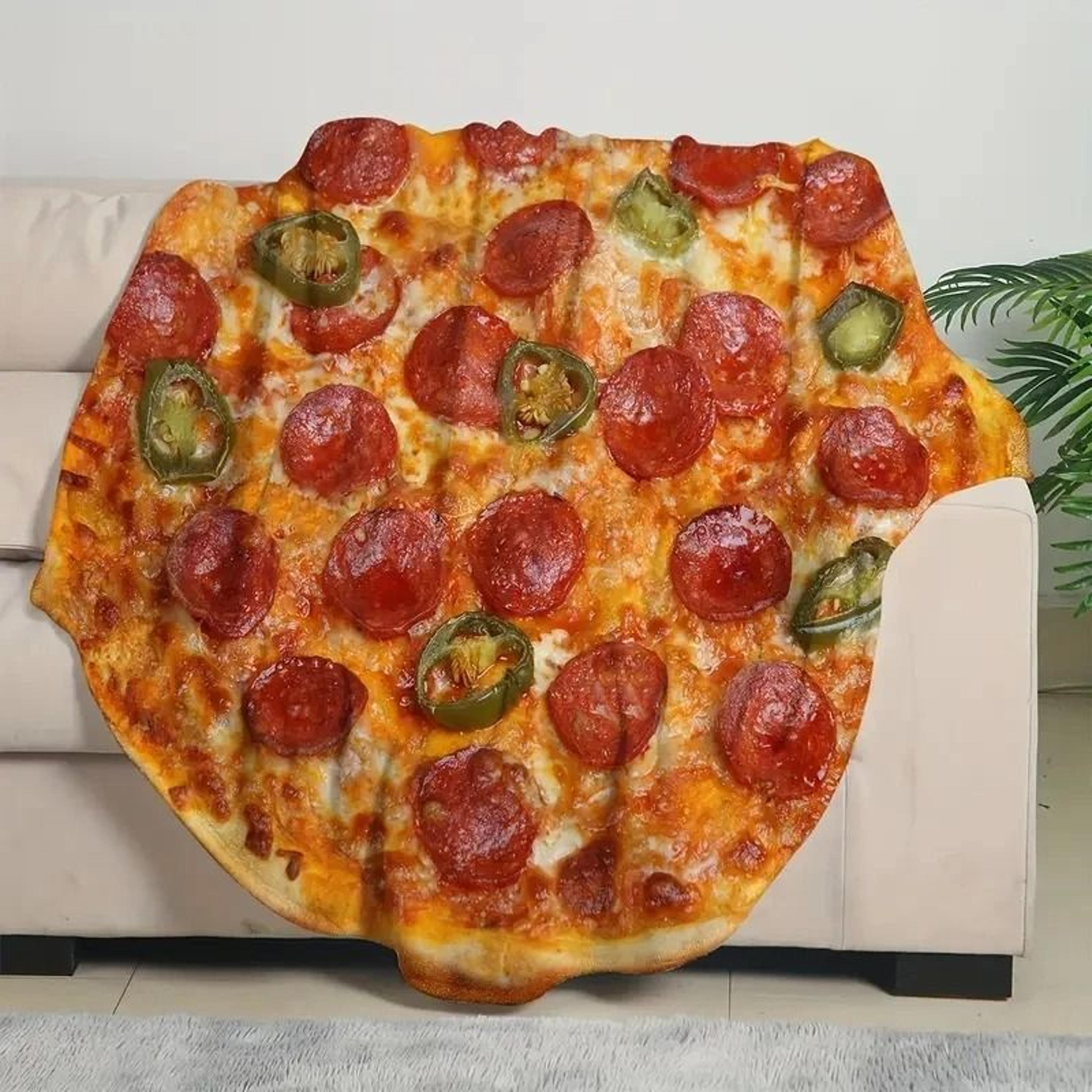 pizza flannel throw blanket soft cozy travel and couch blanket
