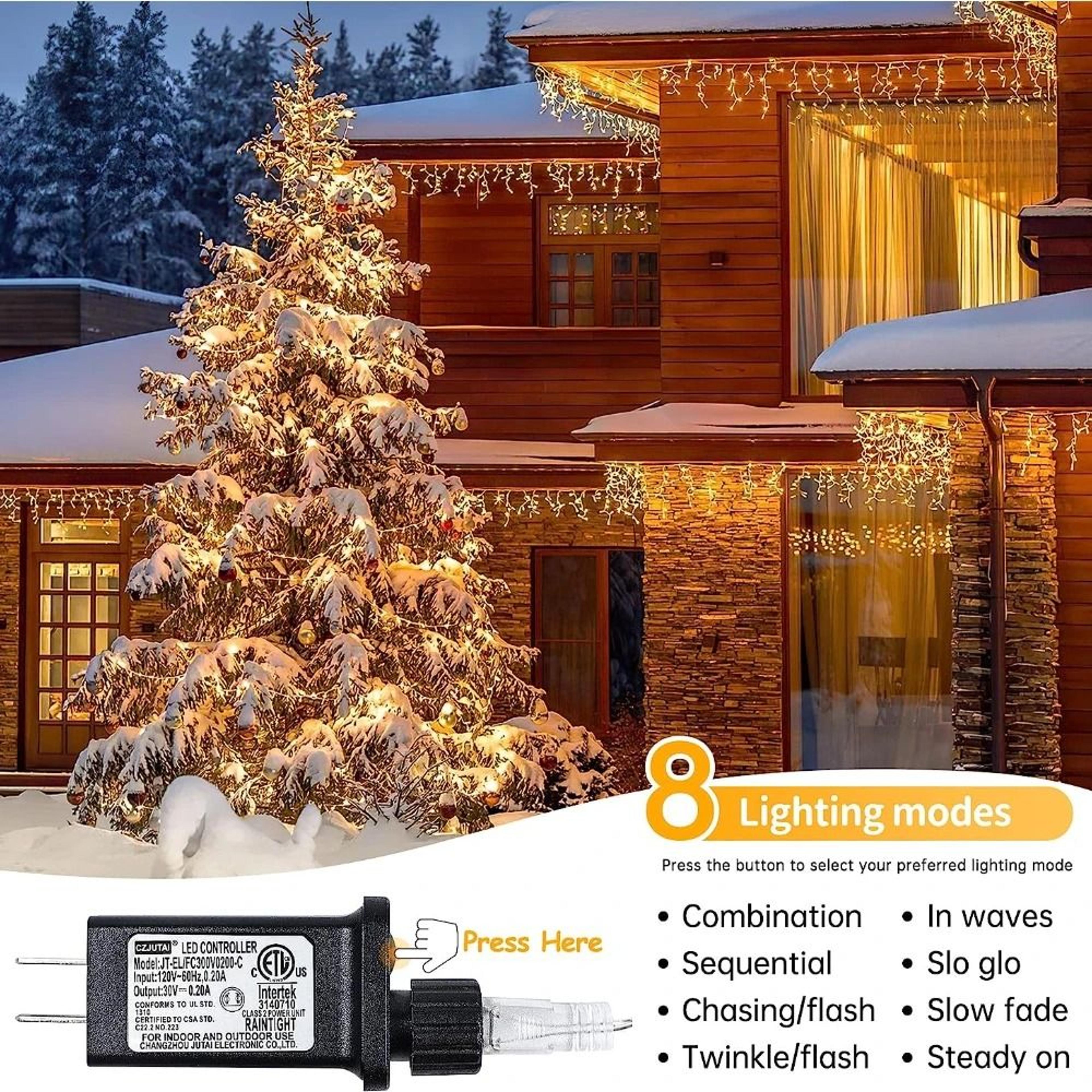 frostglow led icicle lights 24v outdoor christmas curtain lights