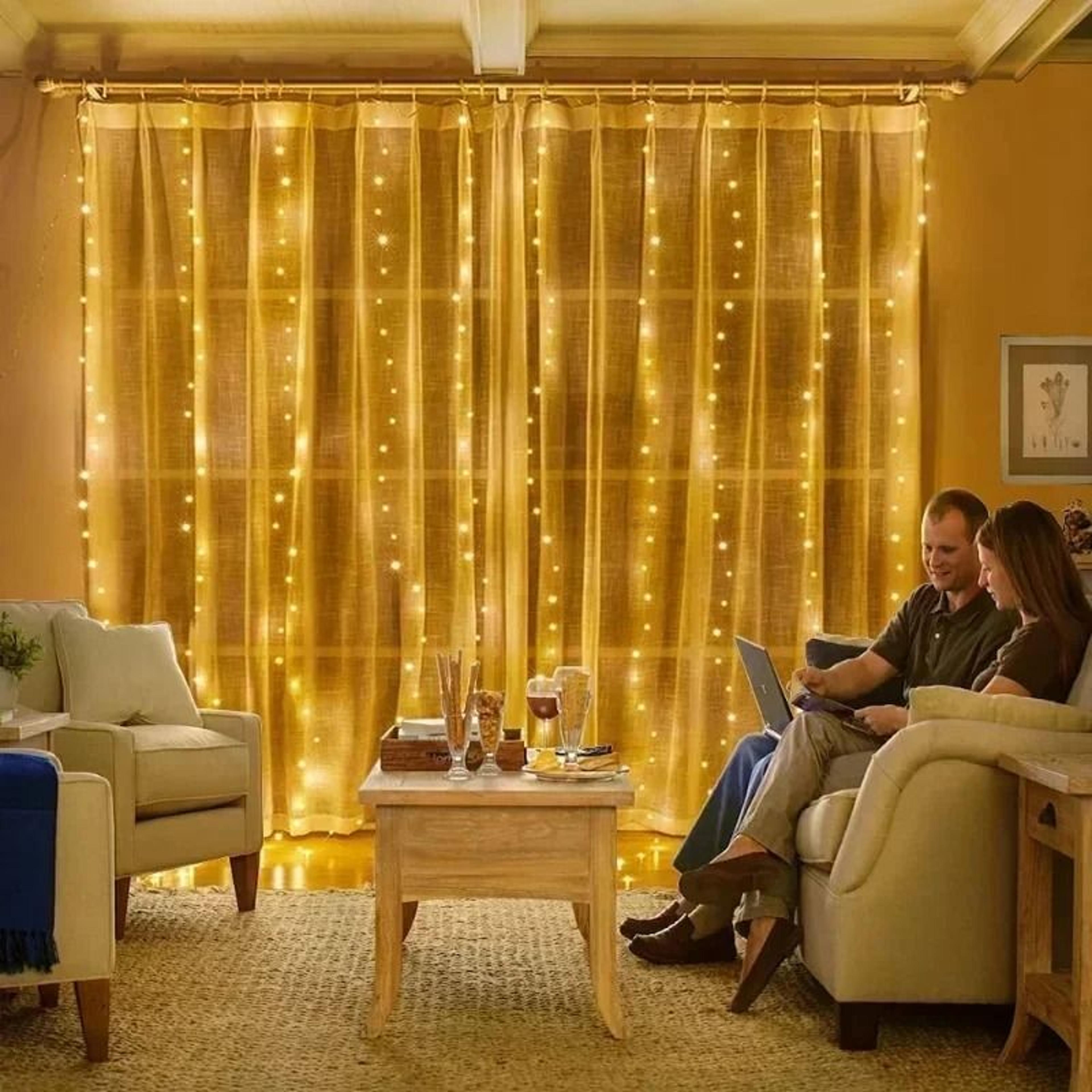 lumiwall led curtain lights usb fairy lights with remote