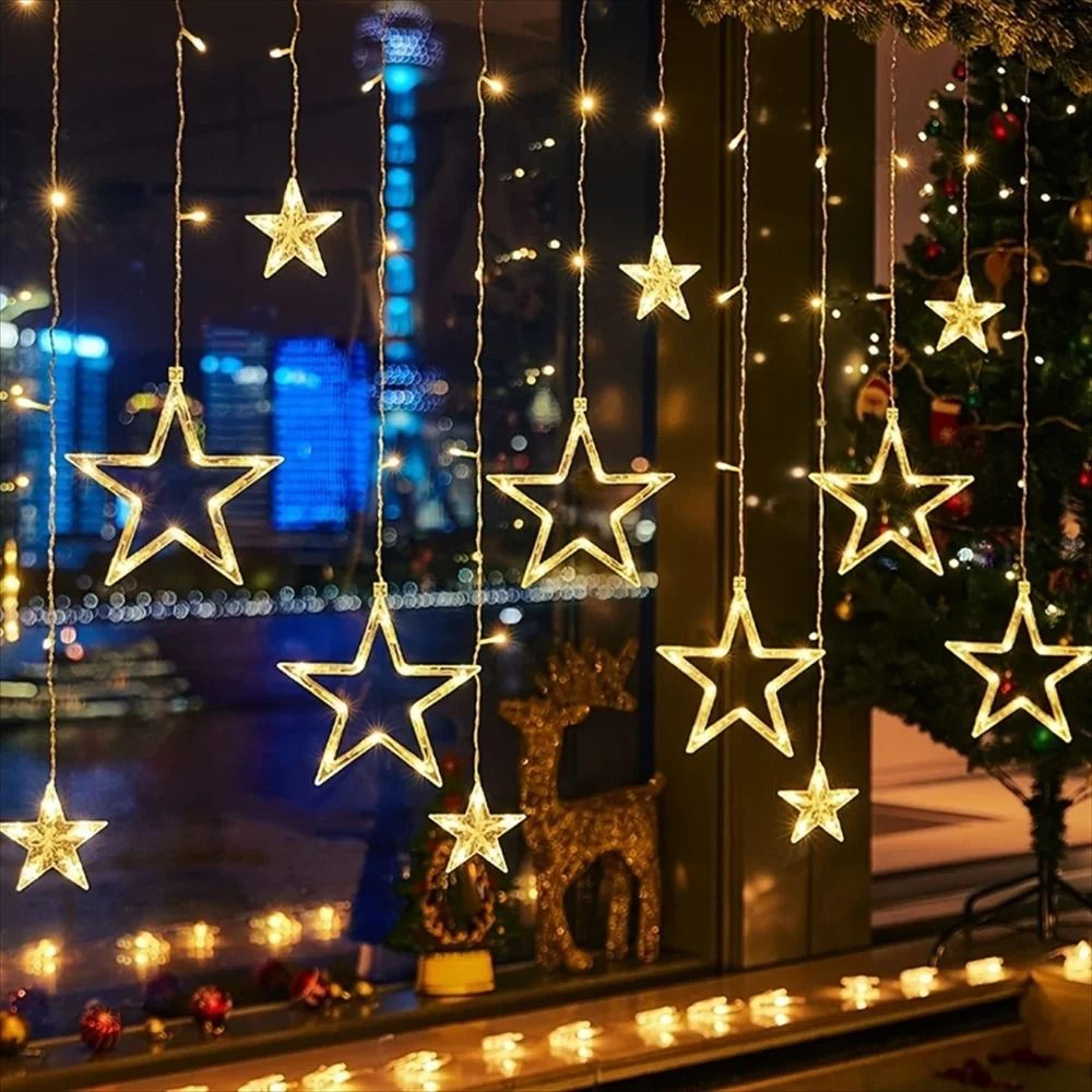 enchanting star curtain fairy lights with remote for magical celebrations anywhere