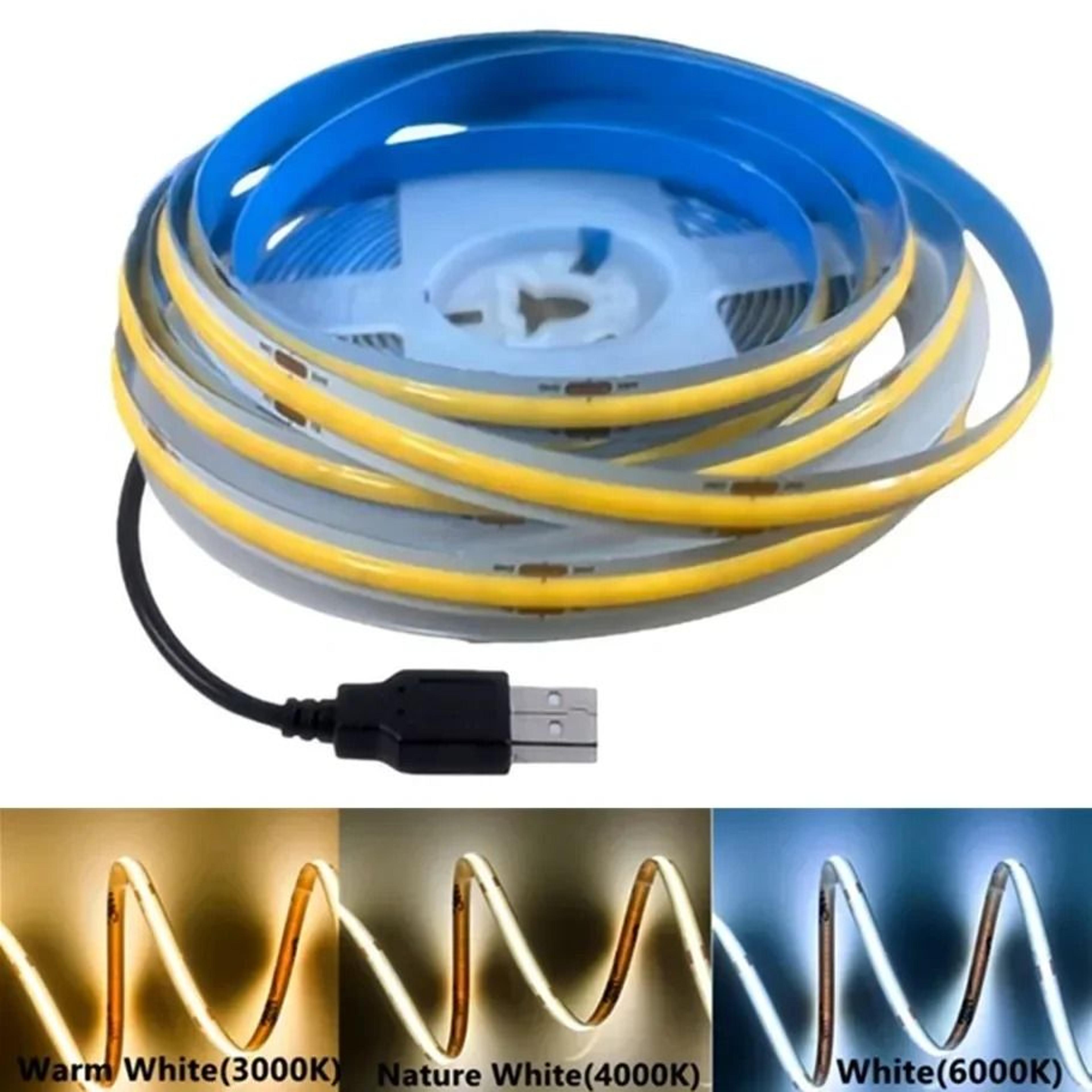 seamless usb cob led strip for smooth flexible home accent lighting