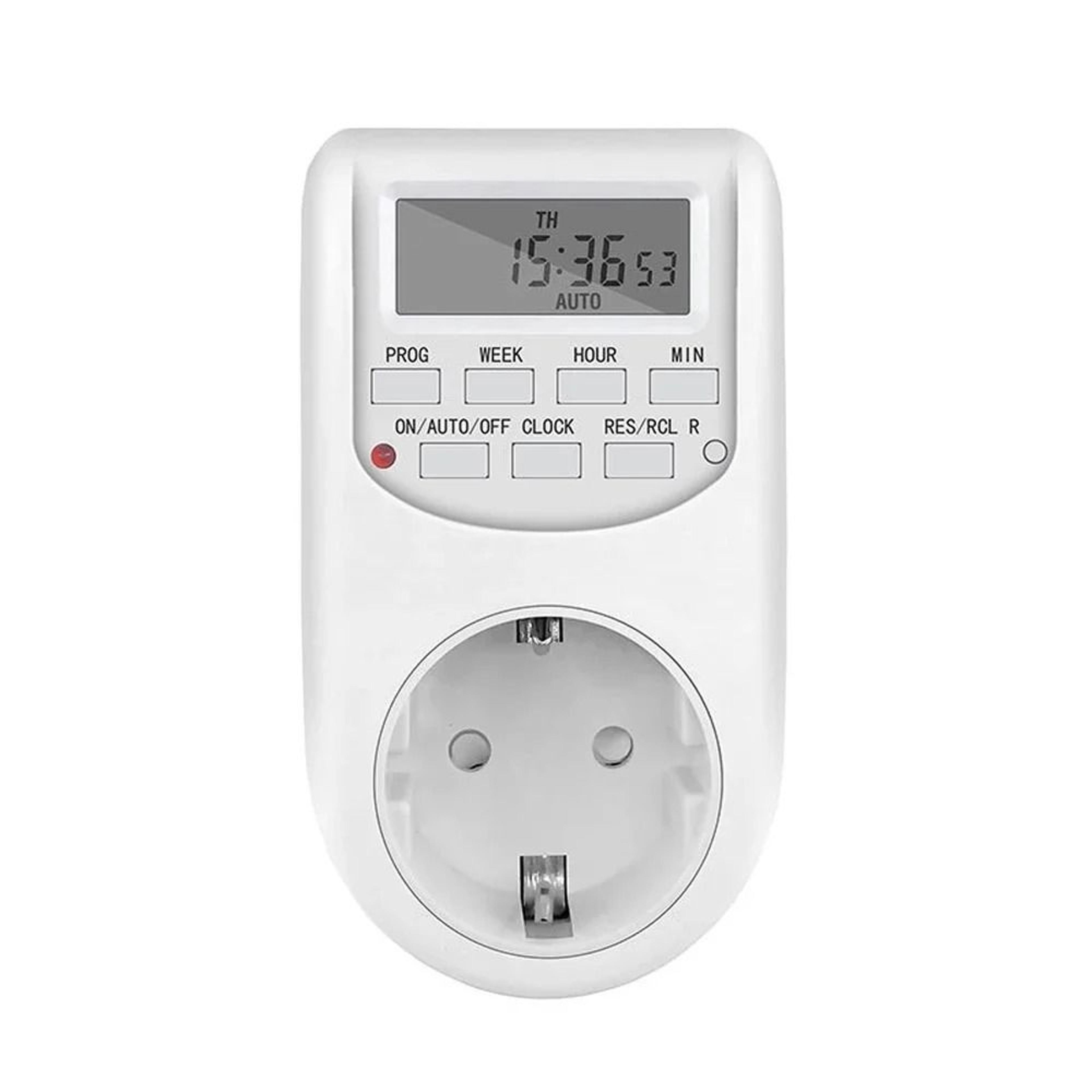 smart seven day digital timer socket for effortless appliance scheduling control
