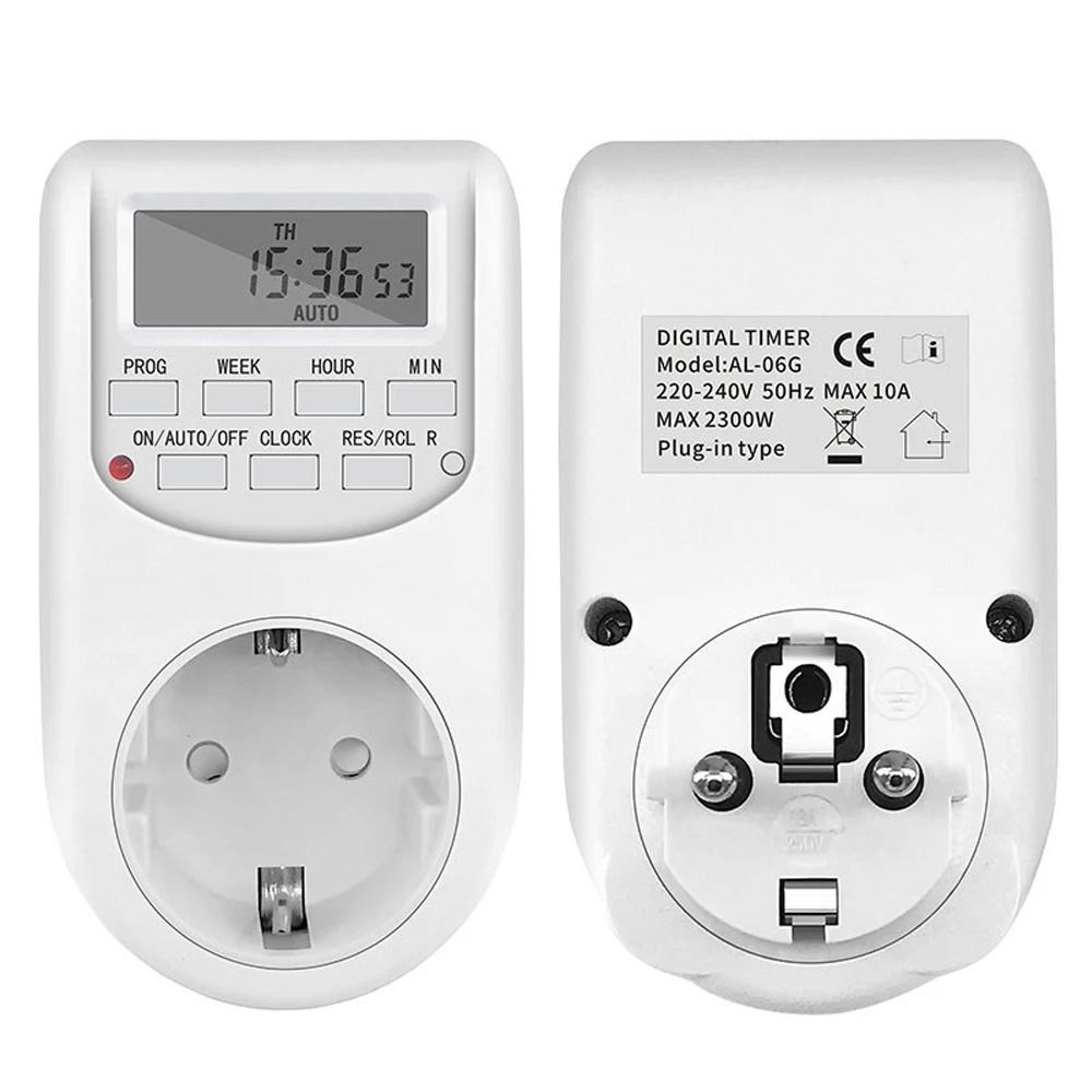 energy-saving eu plug timer switch and programmable socket timer