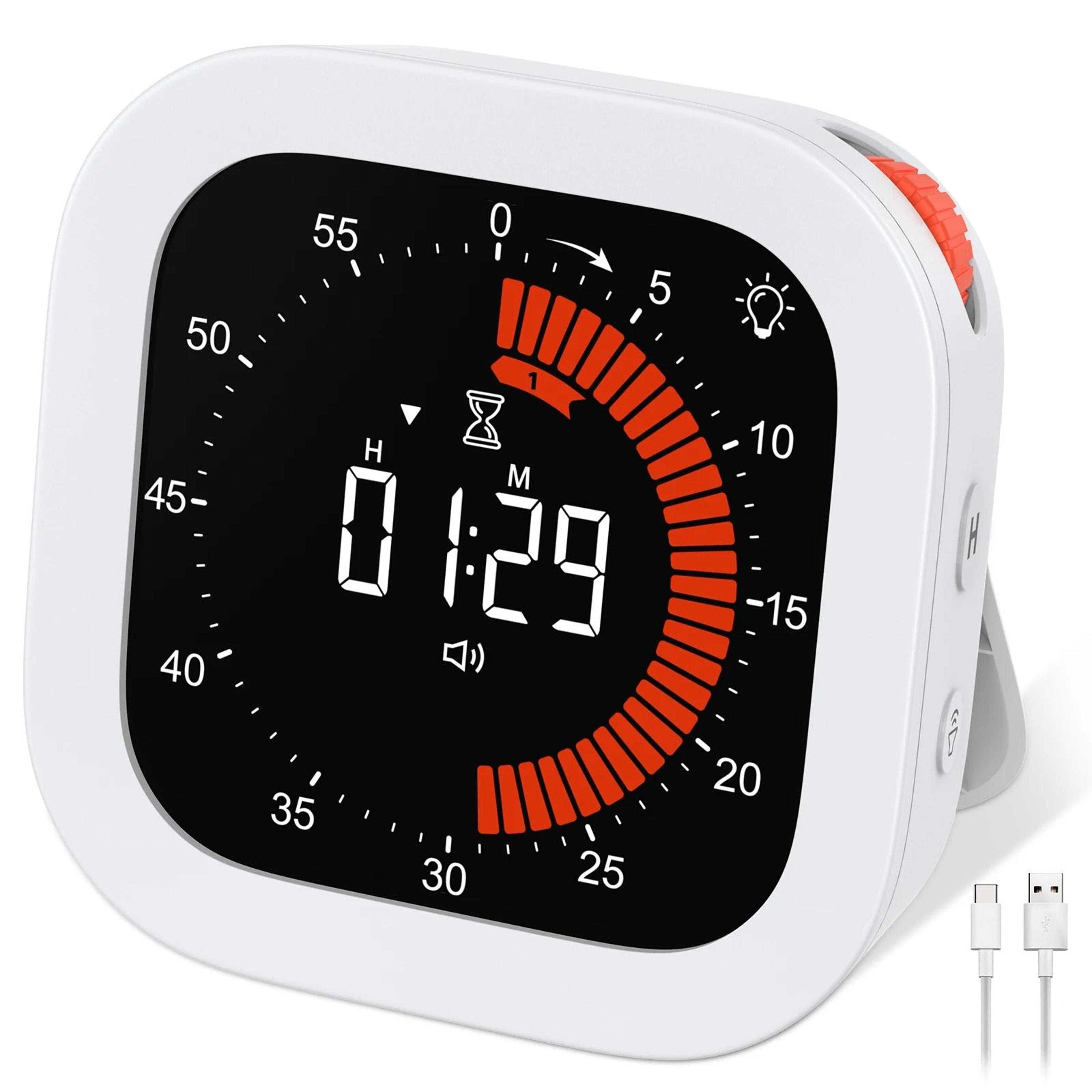 focusdial rechargeable visual timer and digital countdown timer