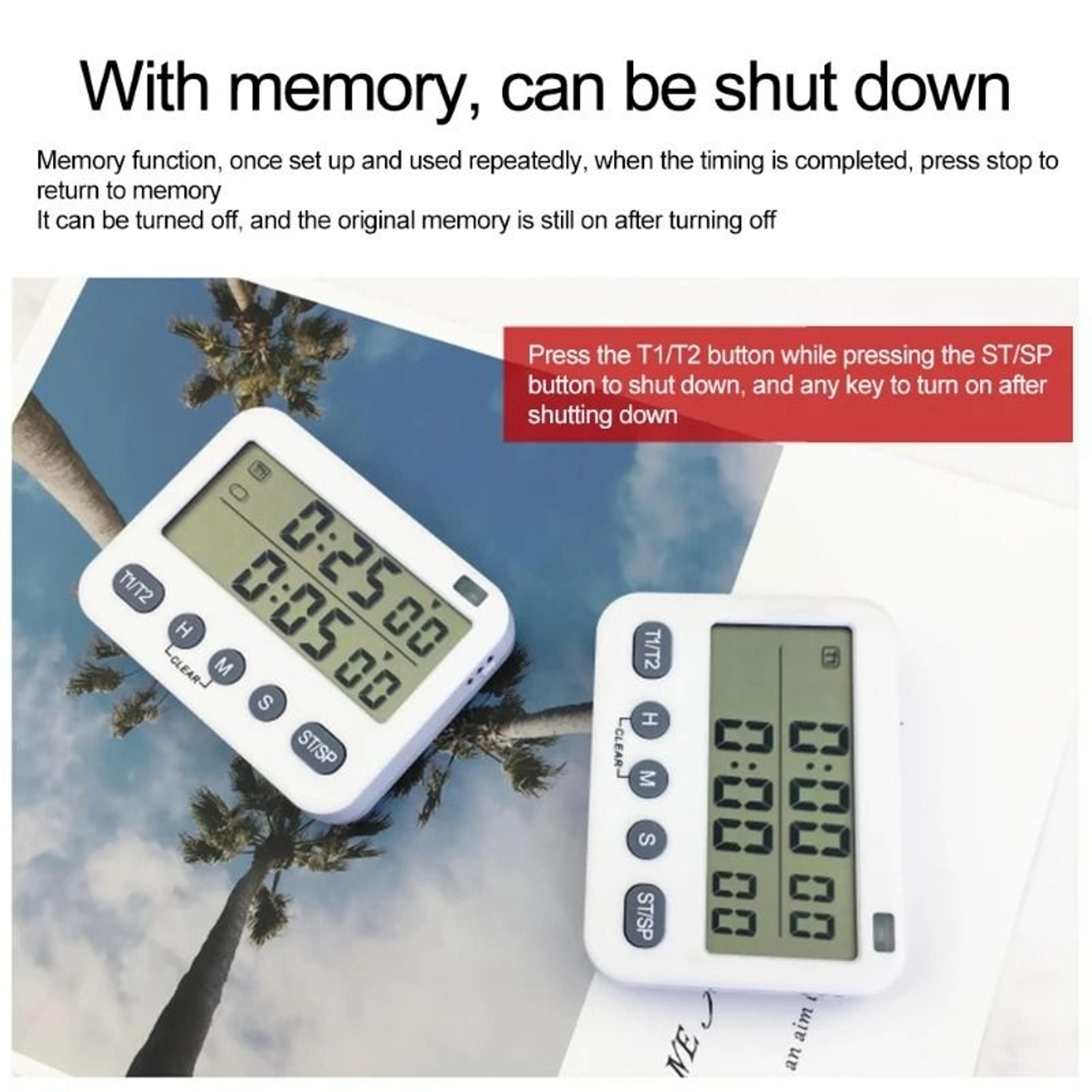 kxre twintime dual digital kitchen timer and magnetic cooking timer
