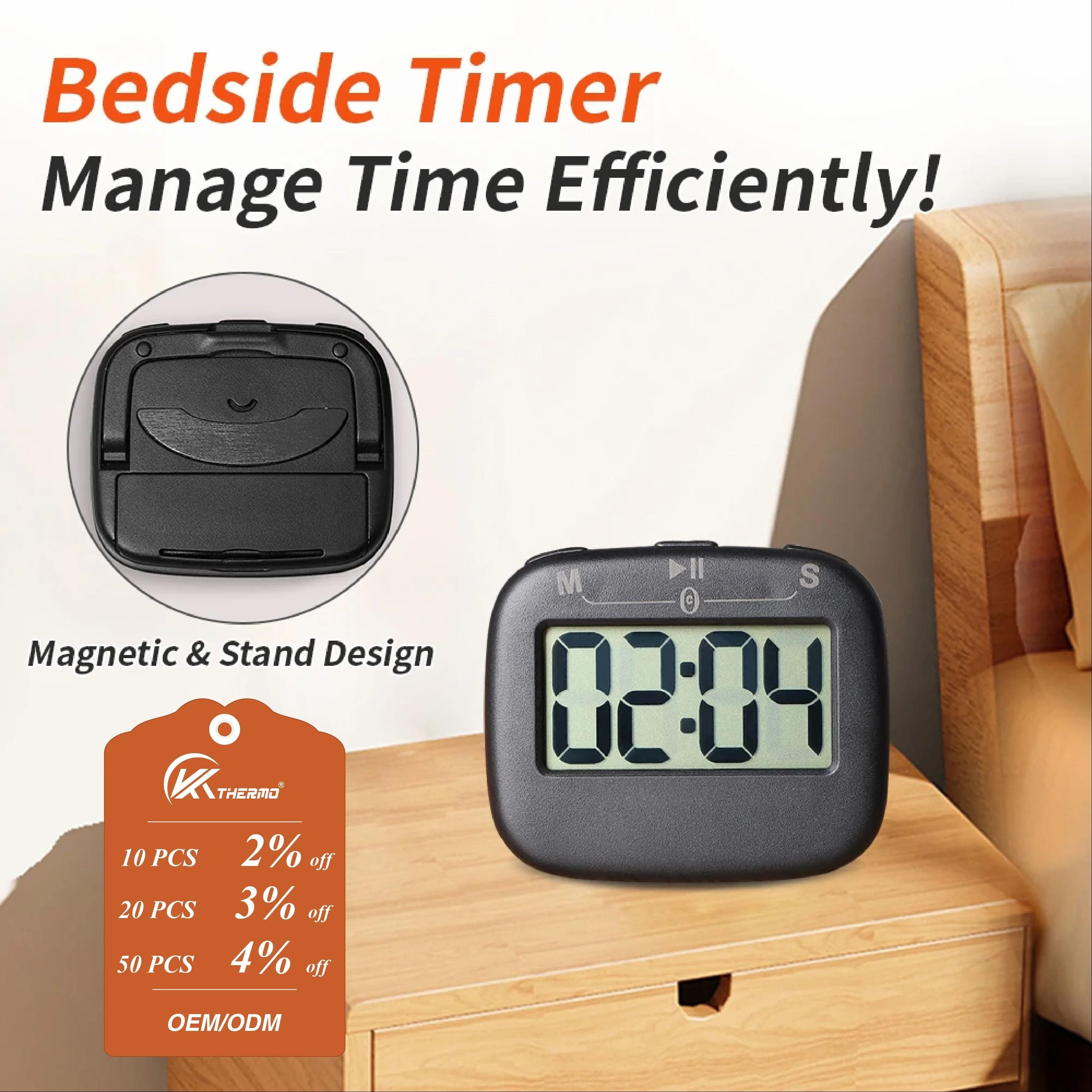 cleartime magnetic kitchen timer and digital countdown timer with loud alarm