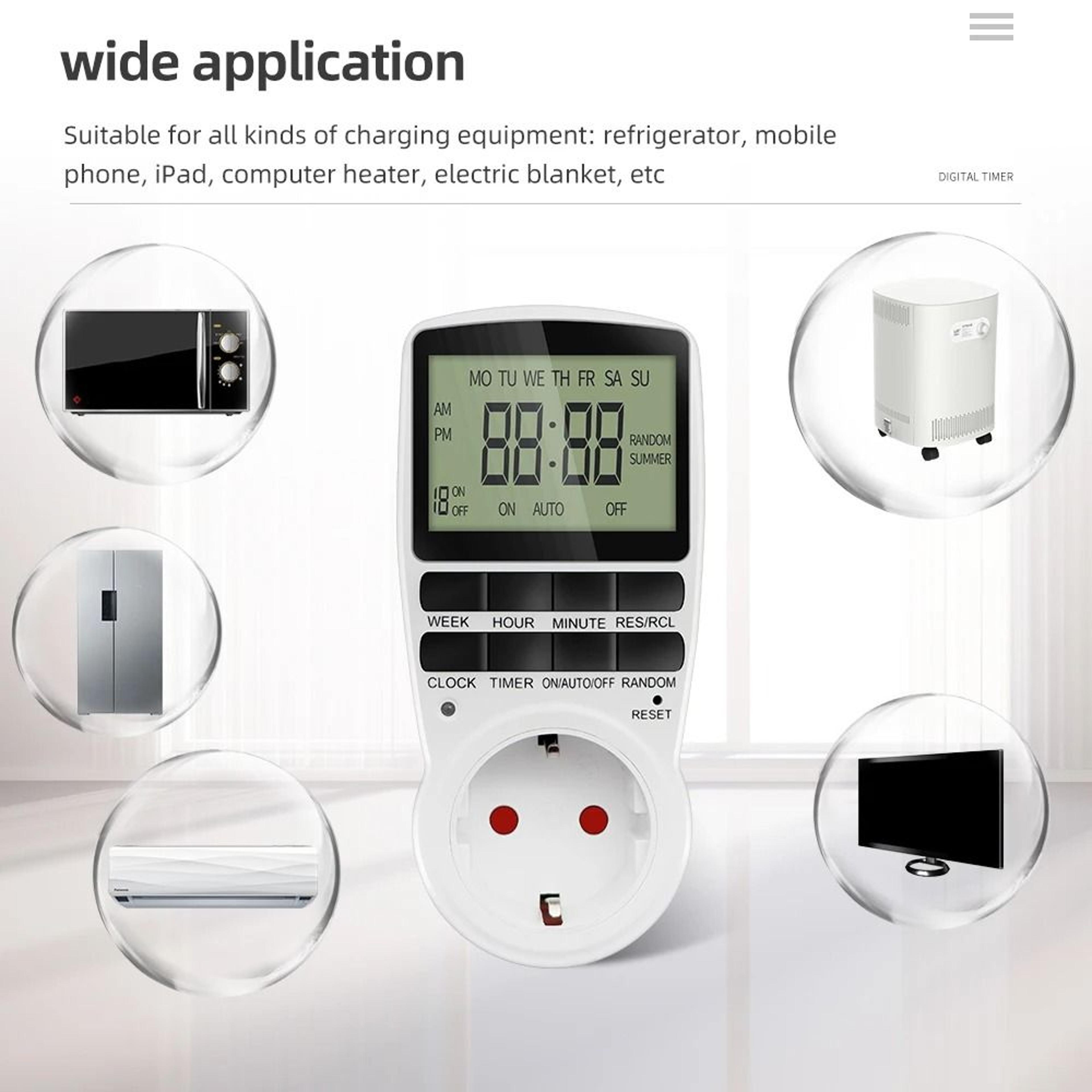 smartschedule eu plug digital timer switch and programmable timer socket