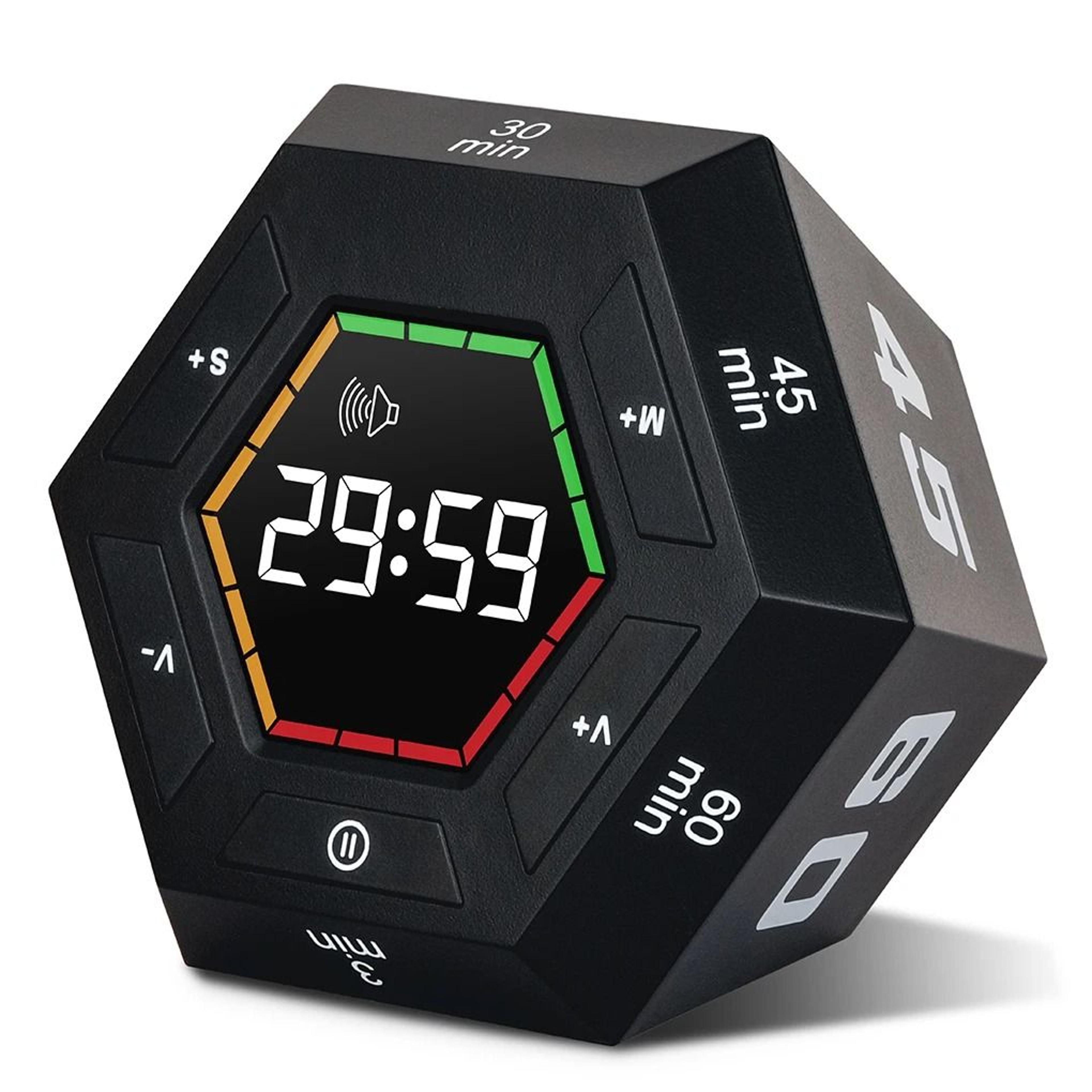 flipfocus hexagonal flip timer and magnetic kitchen timer