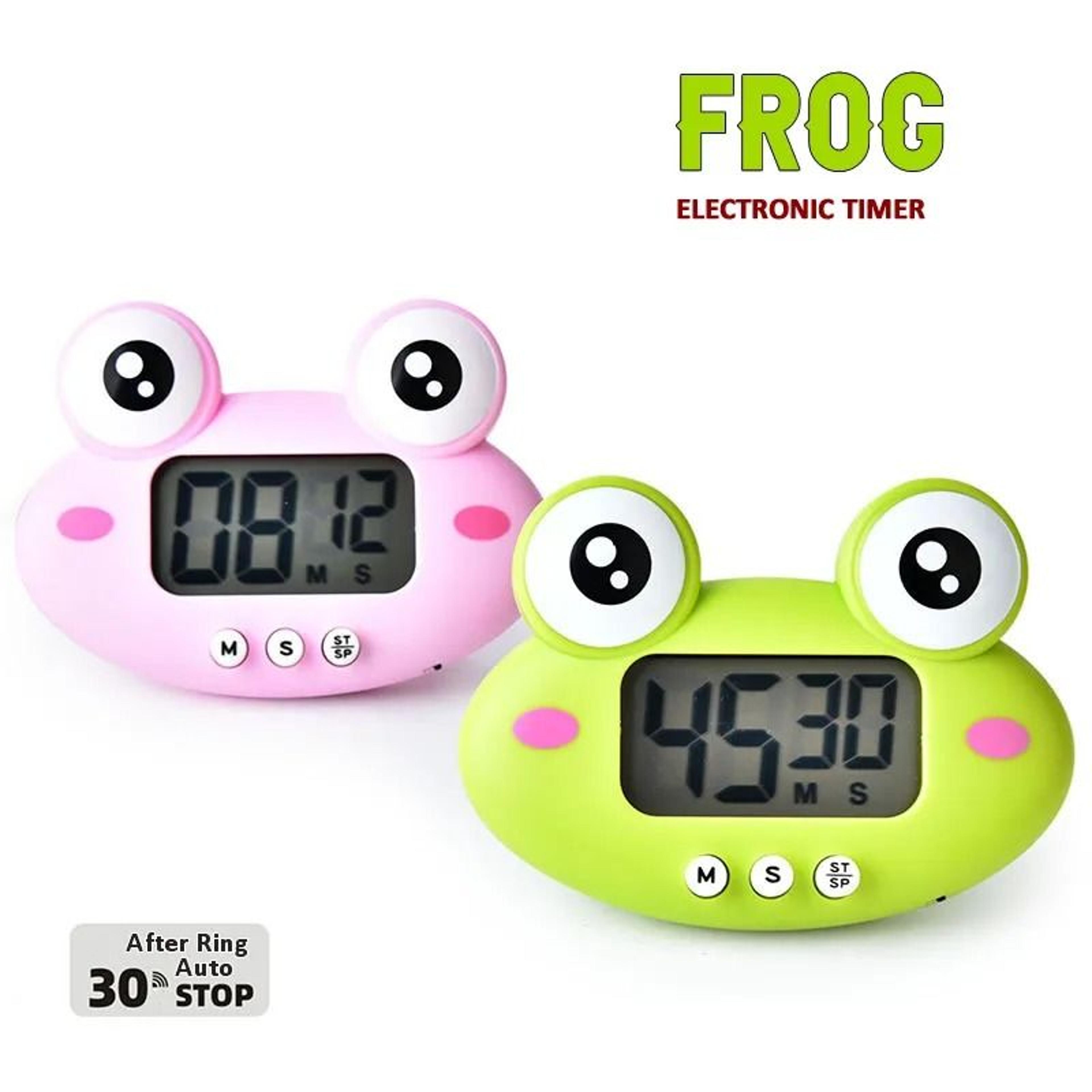 hoppytime cute frog kitchen timer and digital cooking timer