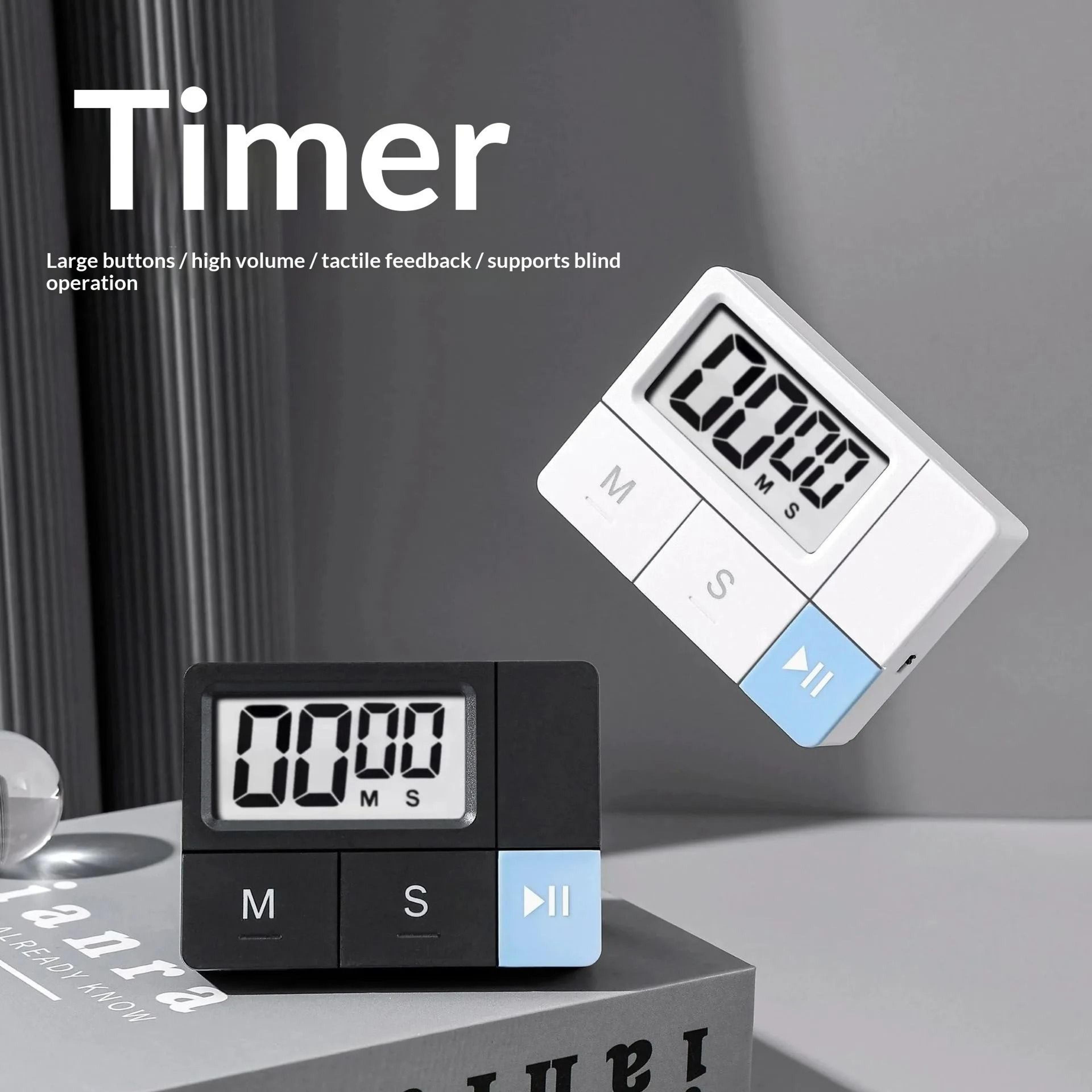 focusview visual timer and digital kitchen timer