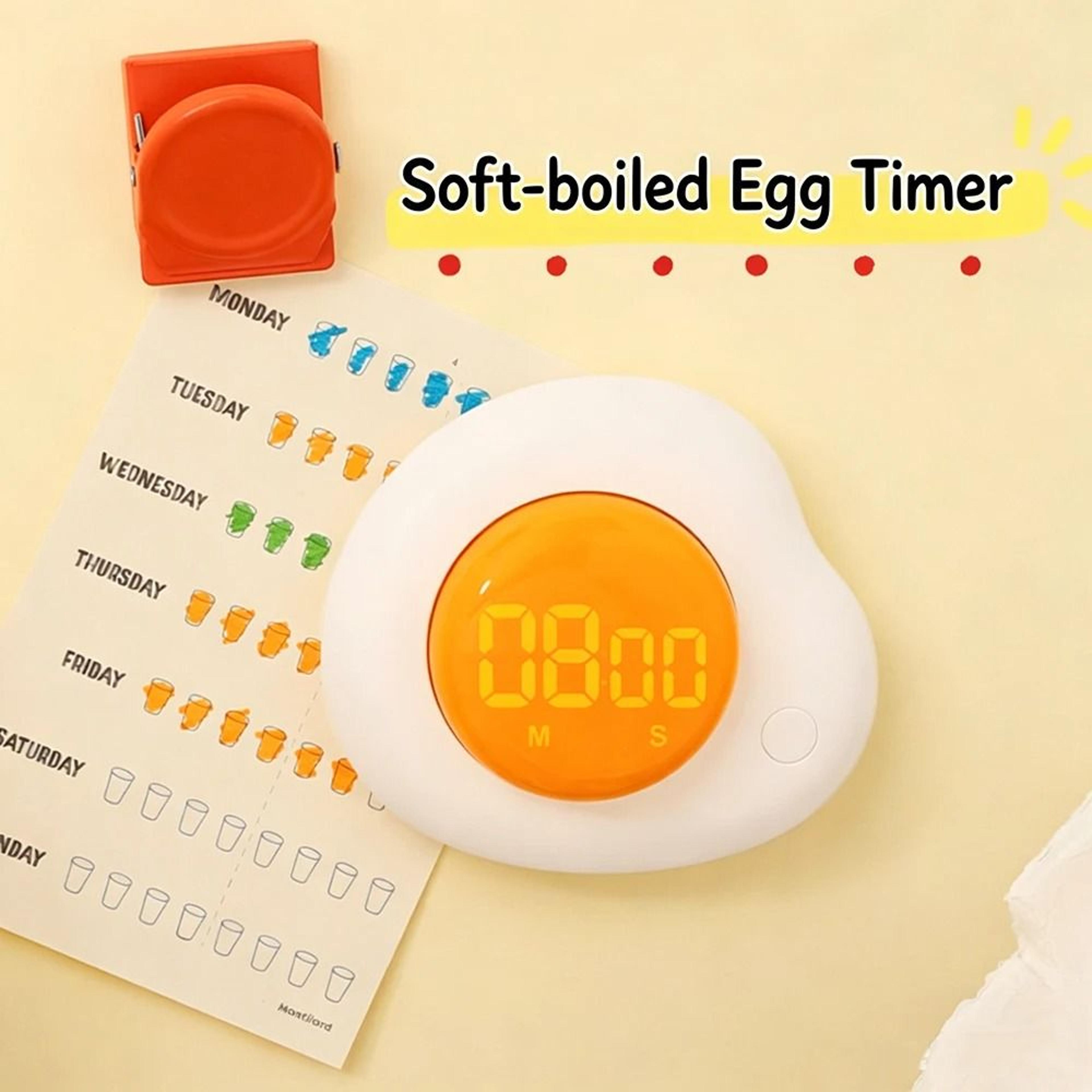 eggmate magnetic kitchen timer with cartoon design