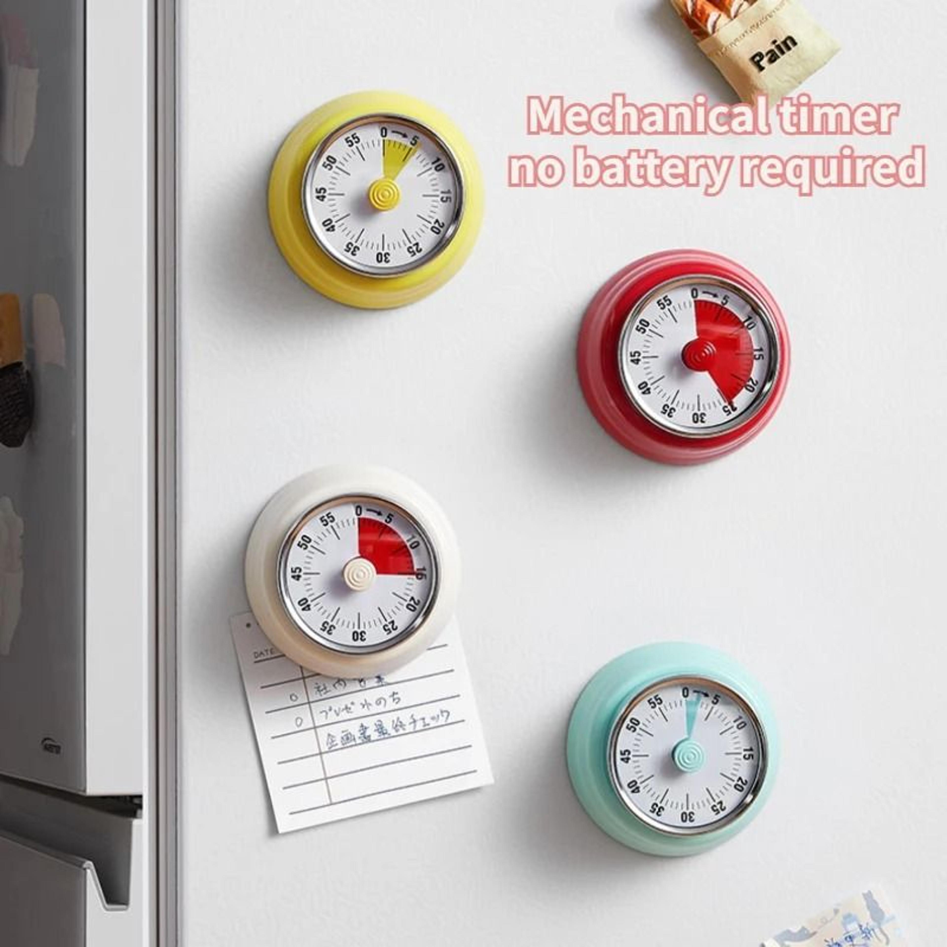 zackoo visual kitchen timer with magnetic 60-minute dial