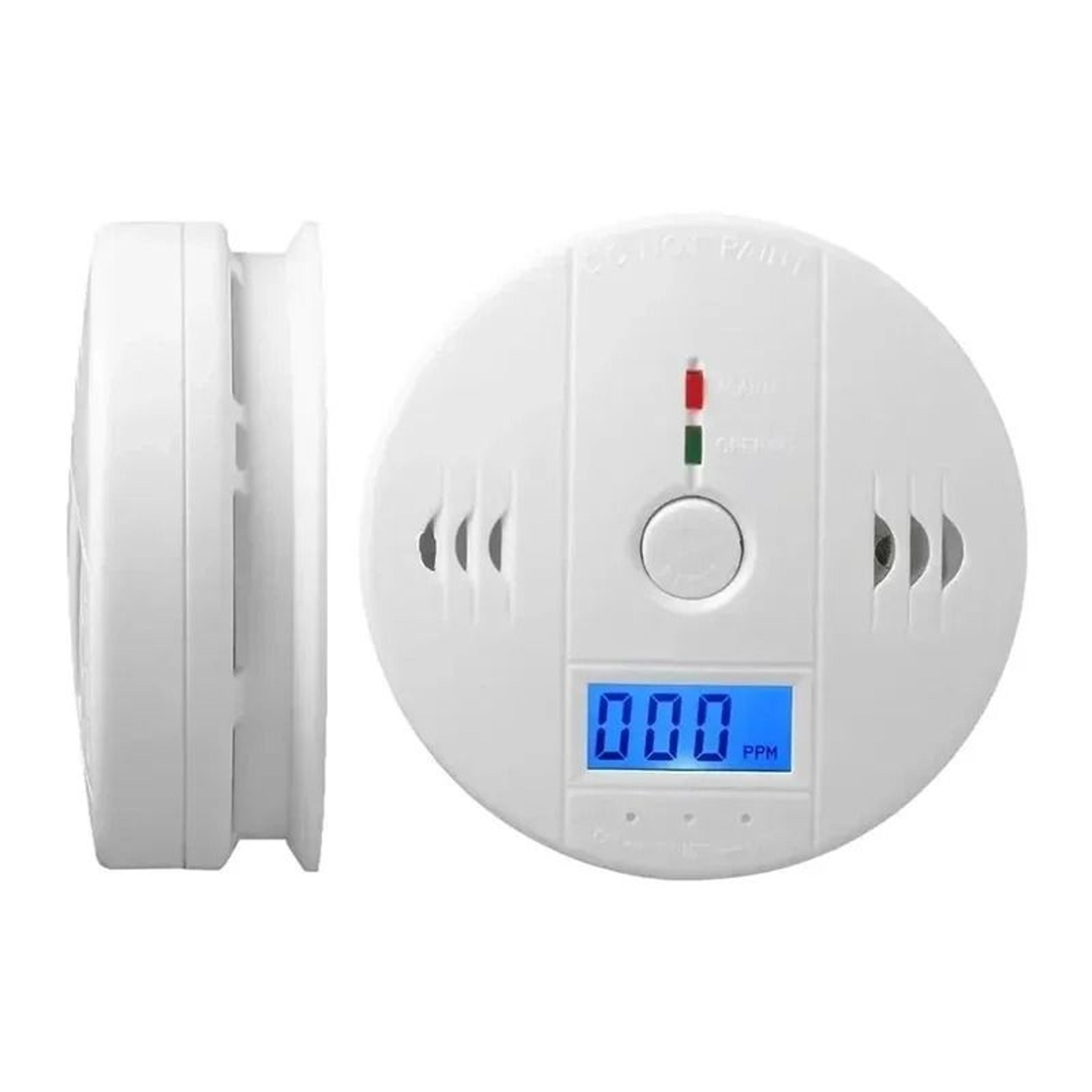 homeguard carbon monoxide alarm with lcd and audible warning