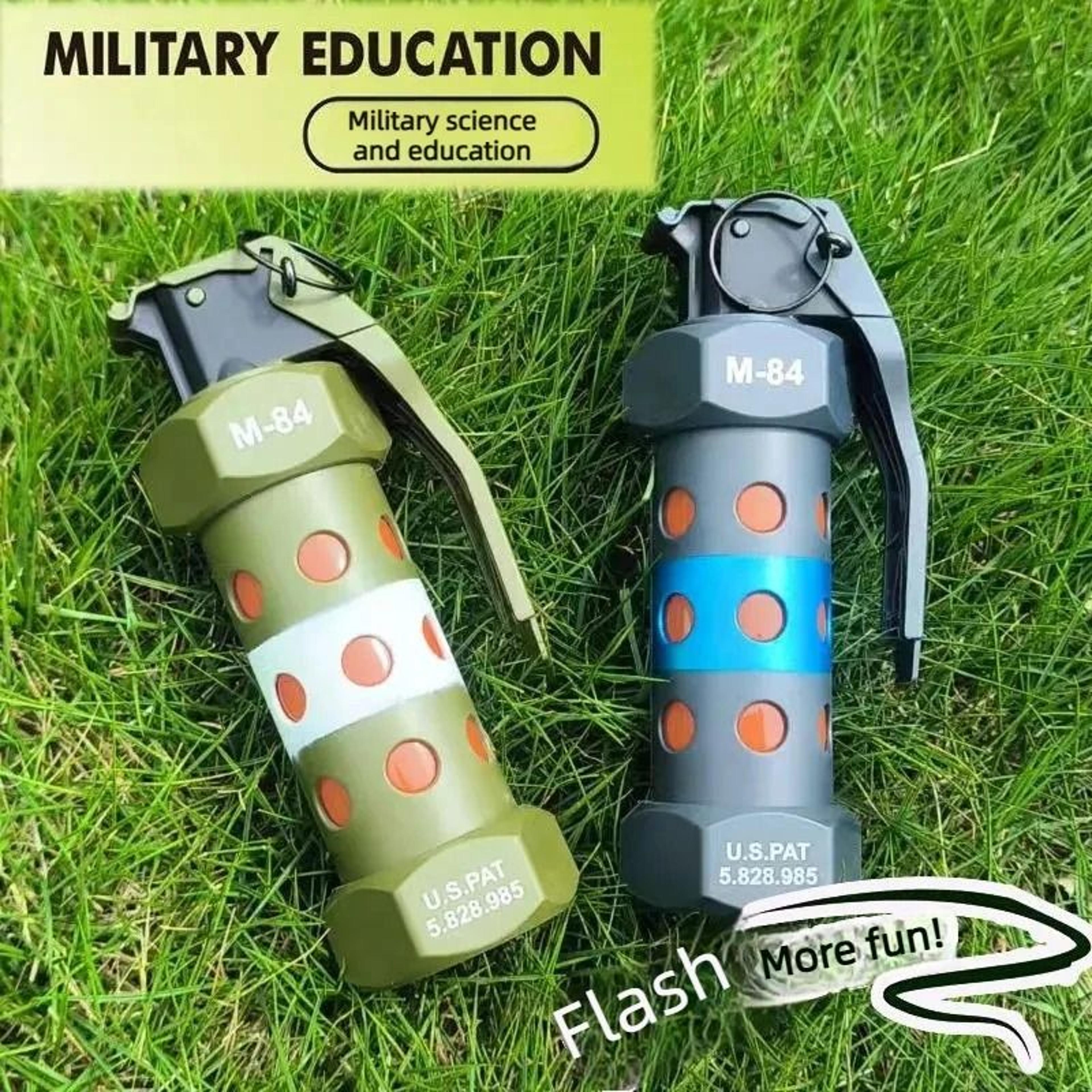 m84 tactical led camping light and realistic cosplay prop