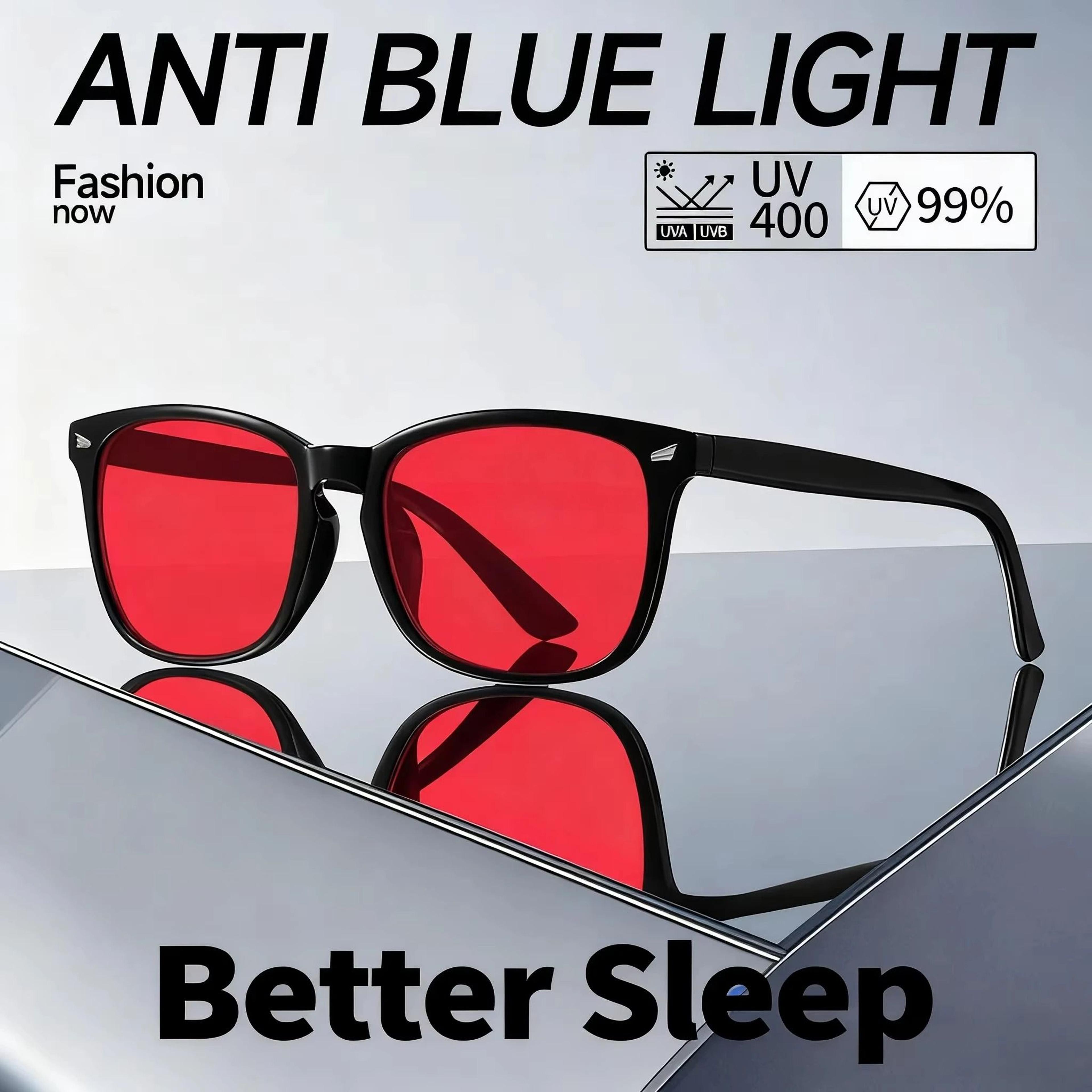 nightshield red lens blue light glasses for evening screens