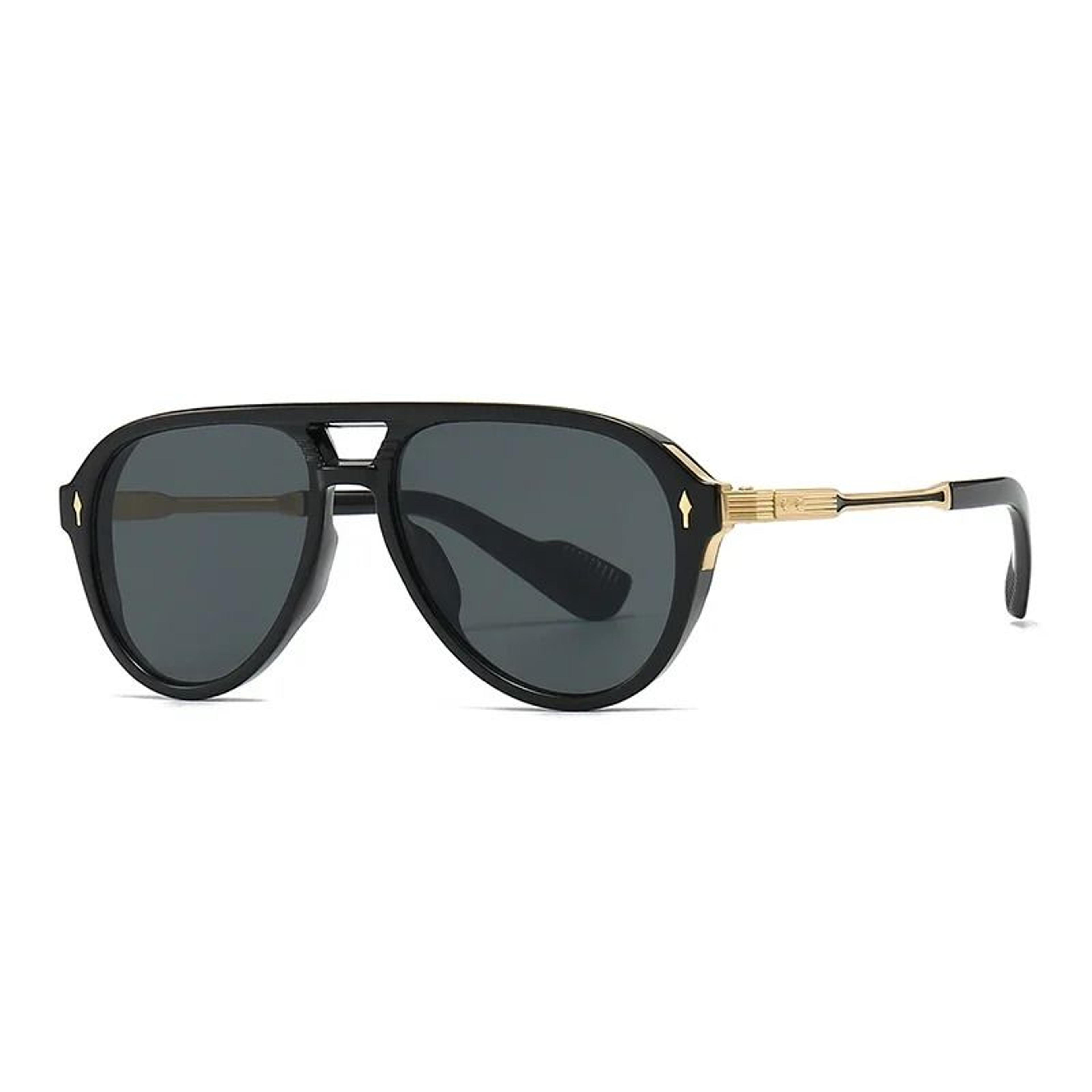 skyline mens aviator sunglasses with retro double bridge frame