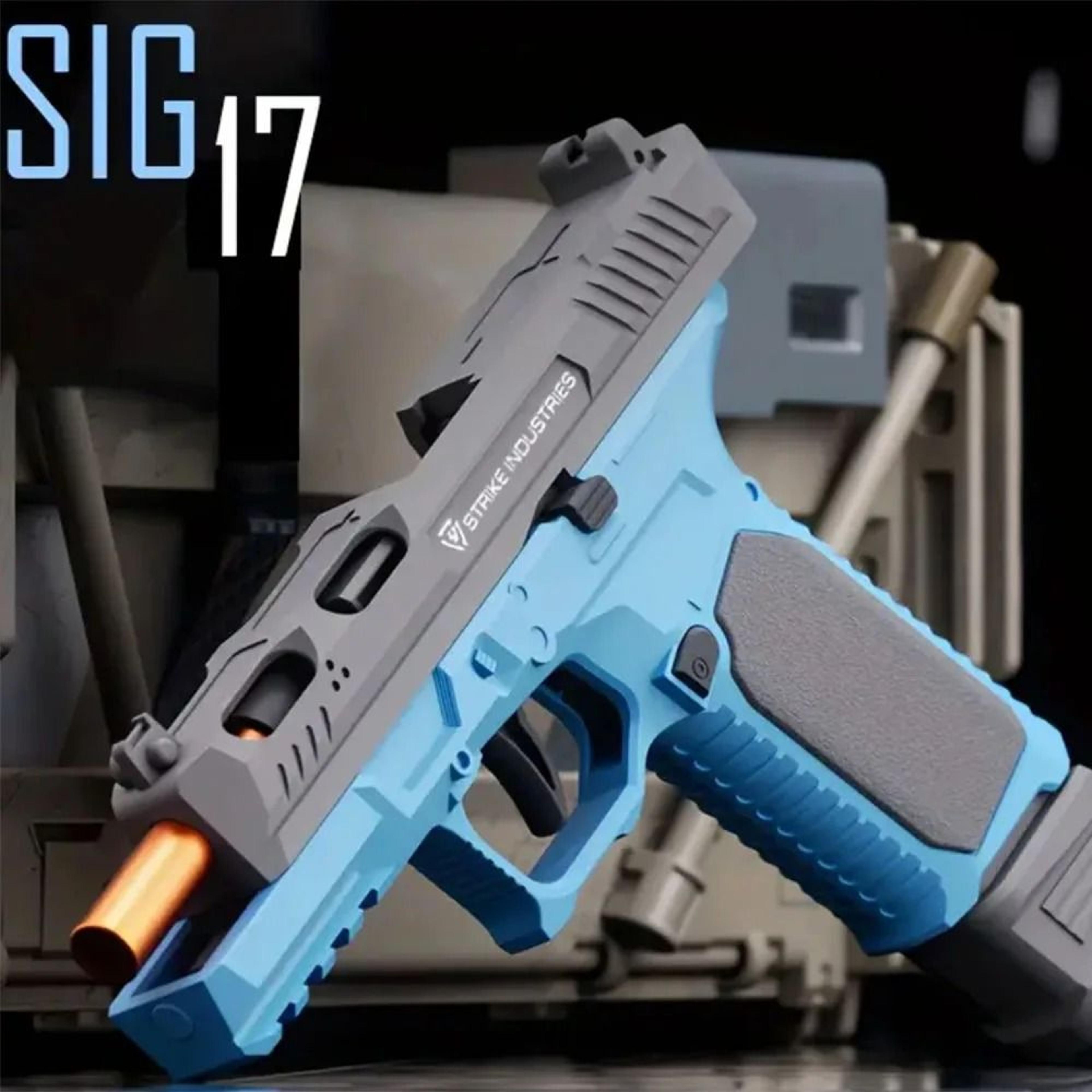 rapidplay shell ejecting toy pistol for outdoor target games