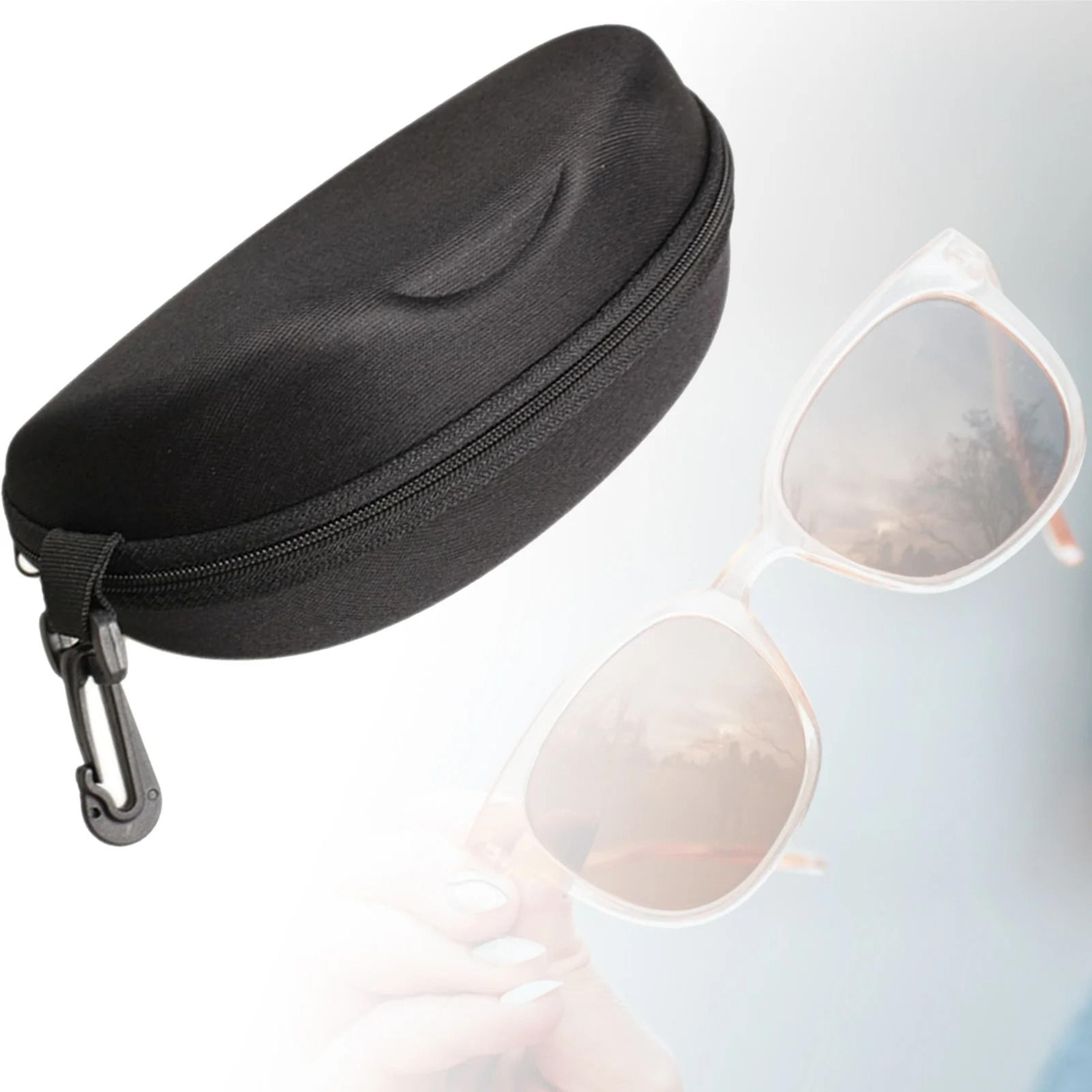 shieldshell hard eva glasses case with secure zipper protection