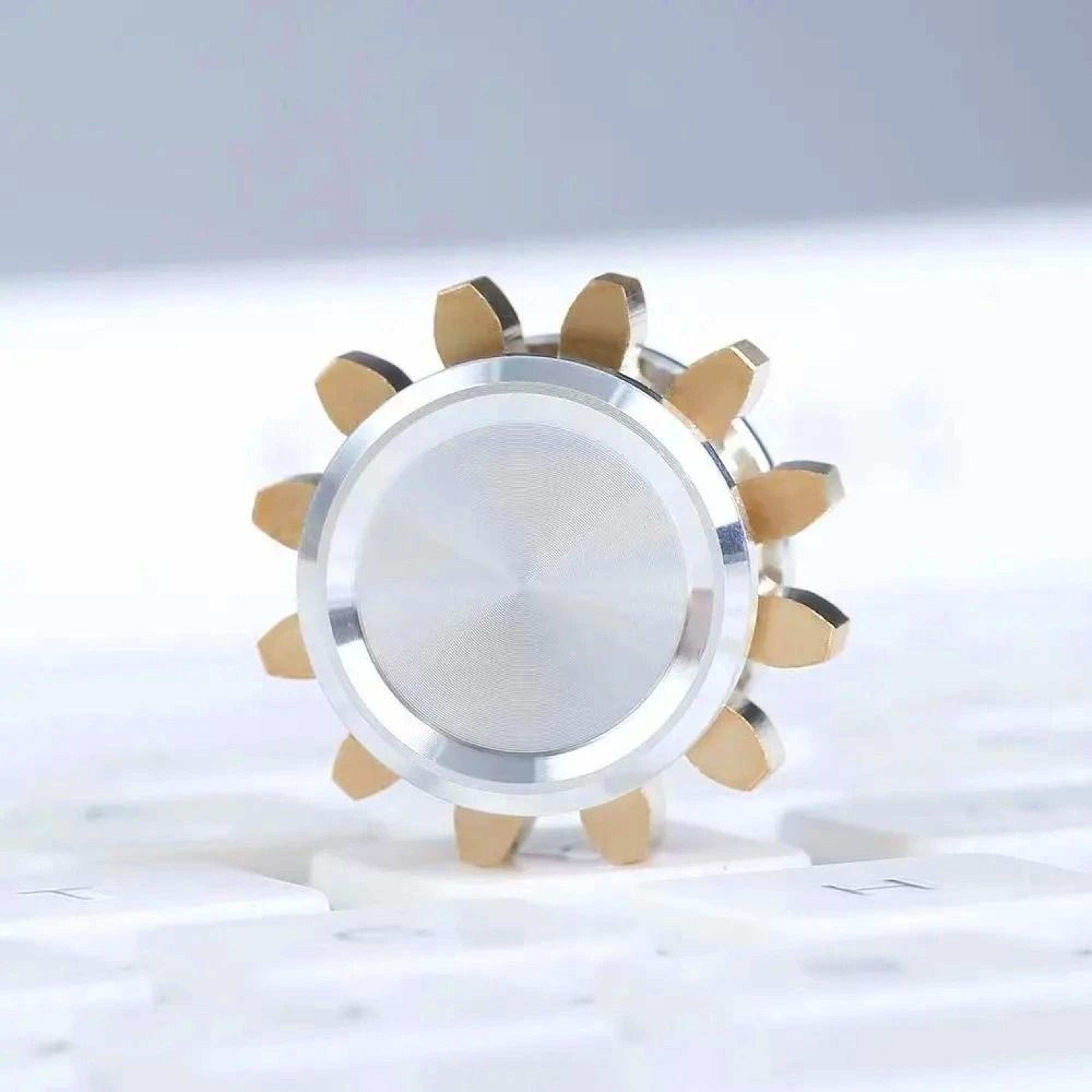 gearglide mini metal fidget spinner for portable sensory play
