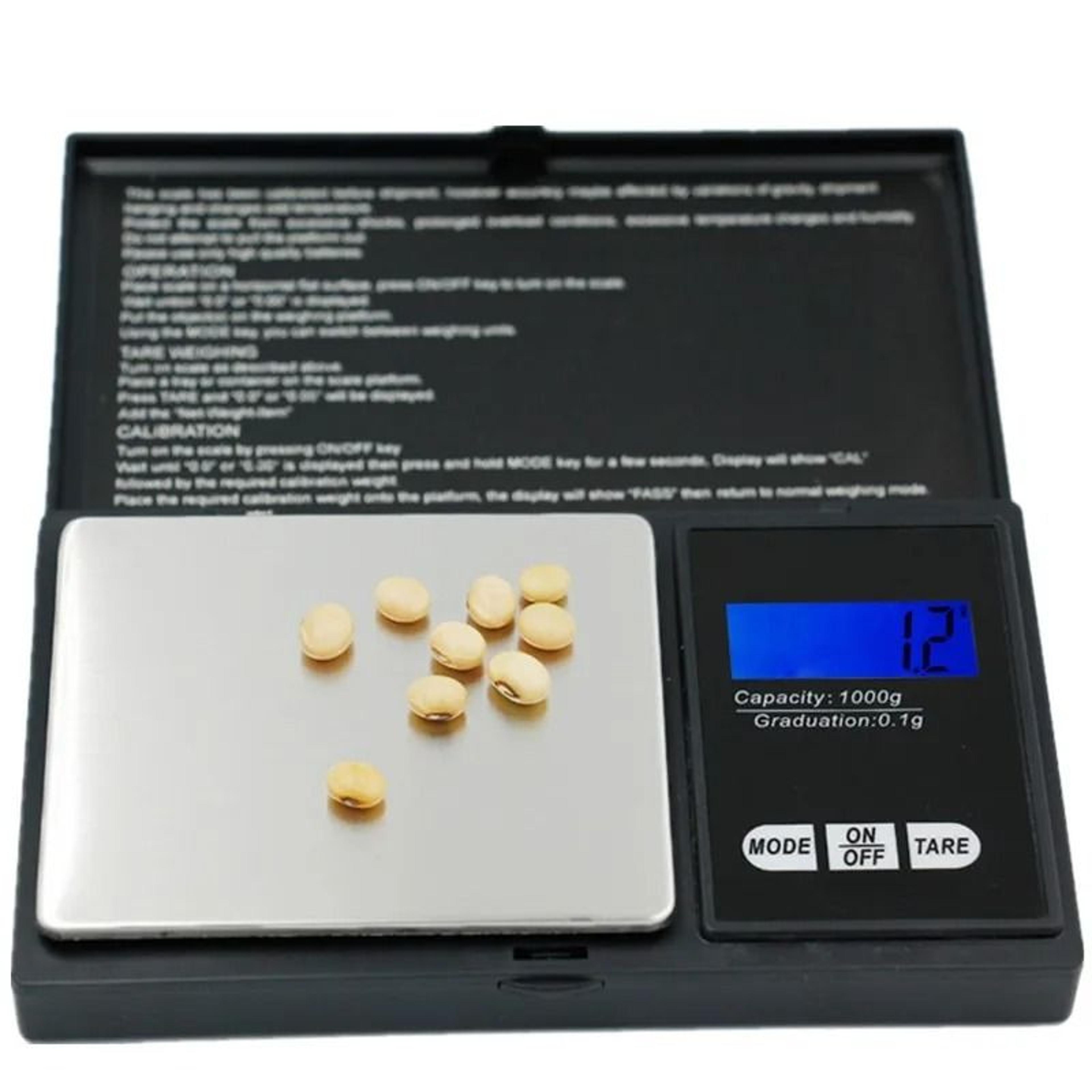 precisionpocket digital jewelry scale with 200g, 500g or 1000g capacity