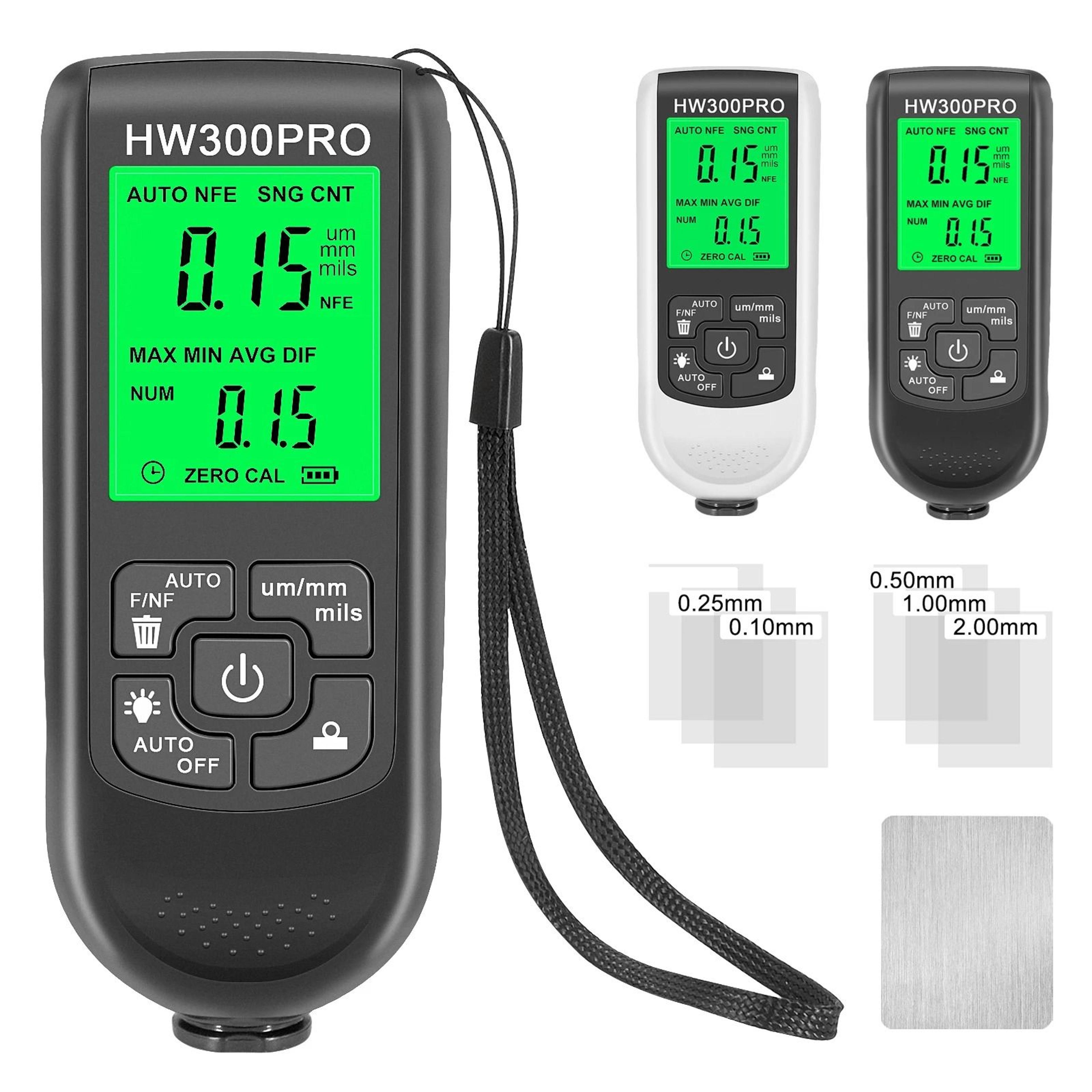 hw-300pro car paint thickness gauge and digital coating thickness meter