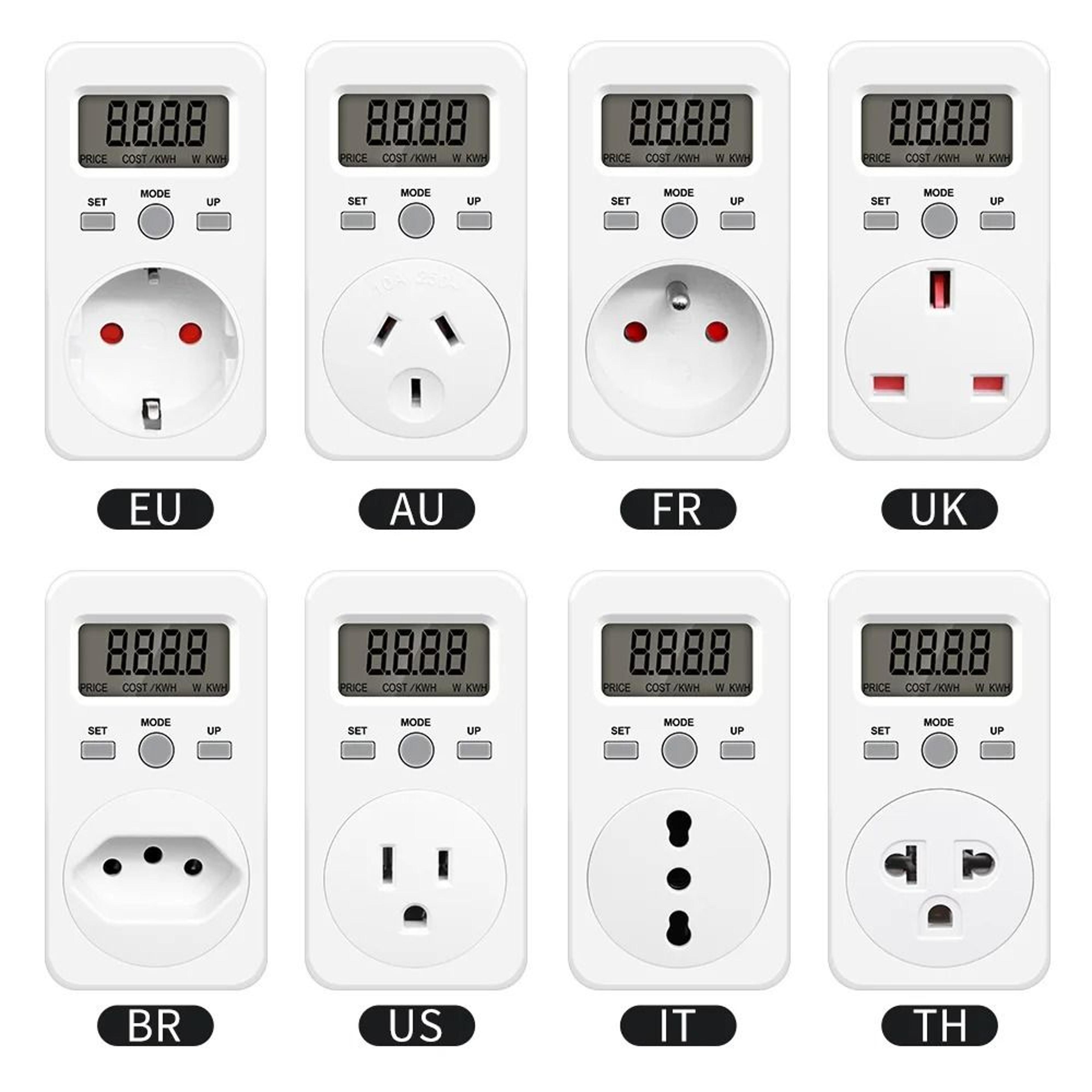 kwe-pmb03 plug-in power meter and electricity usage monitor