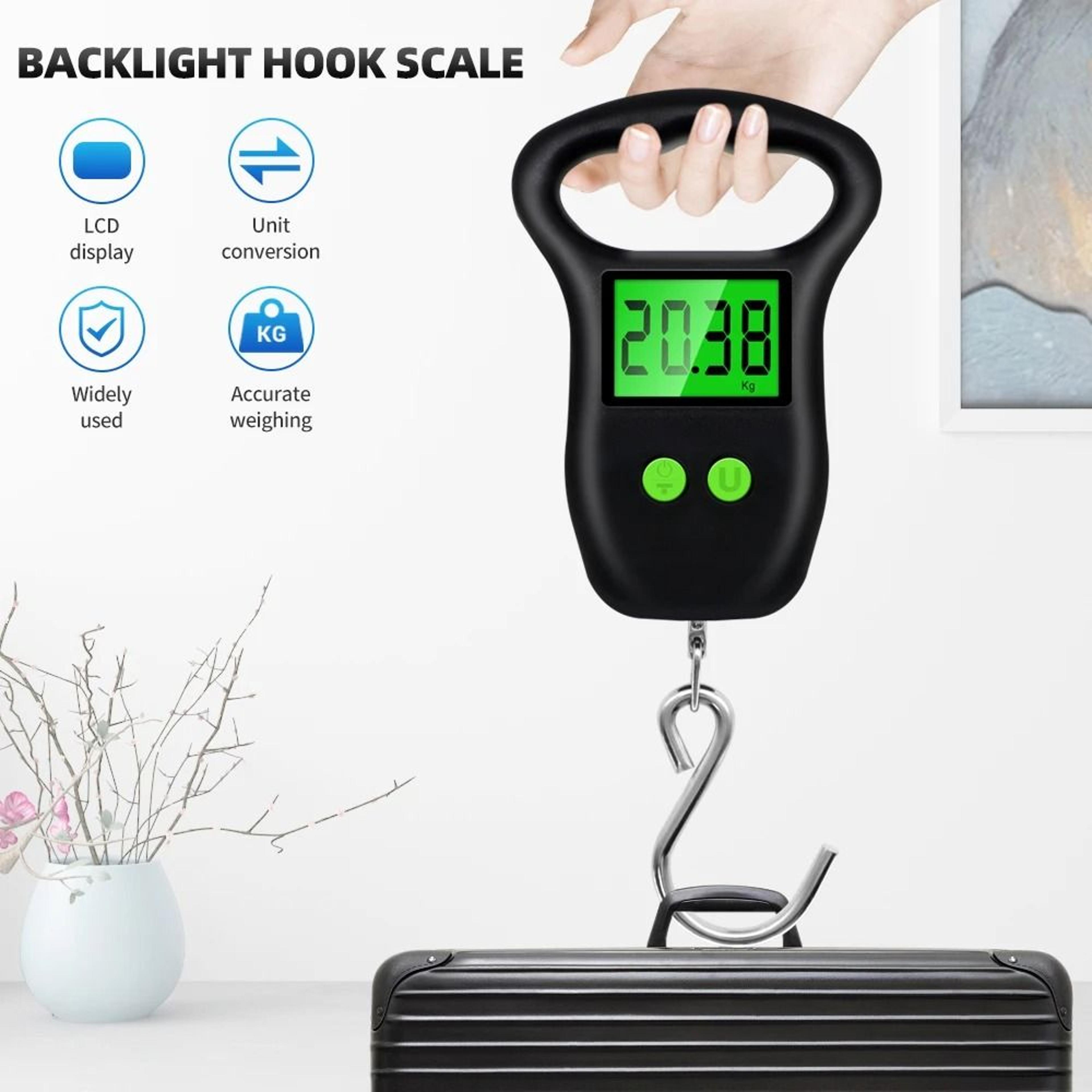 travelhook digital luggage scale with tape measure