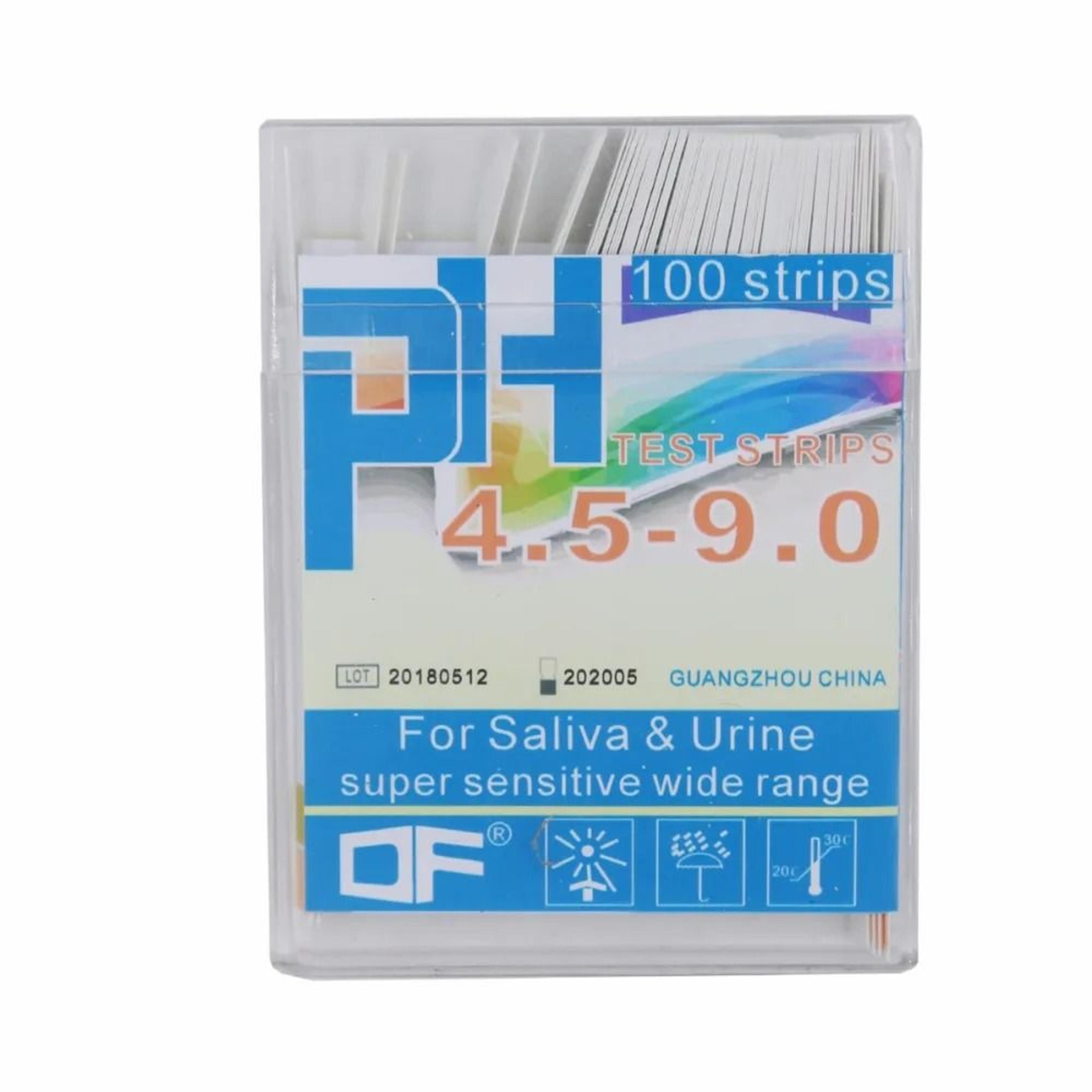 balancecheck ph test strips for urine and saliva 100 pack