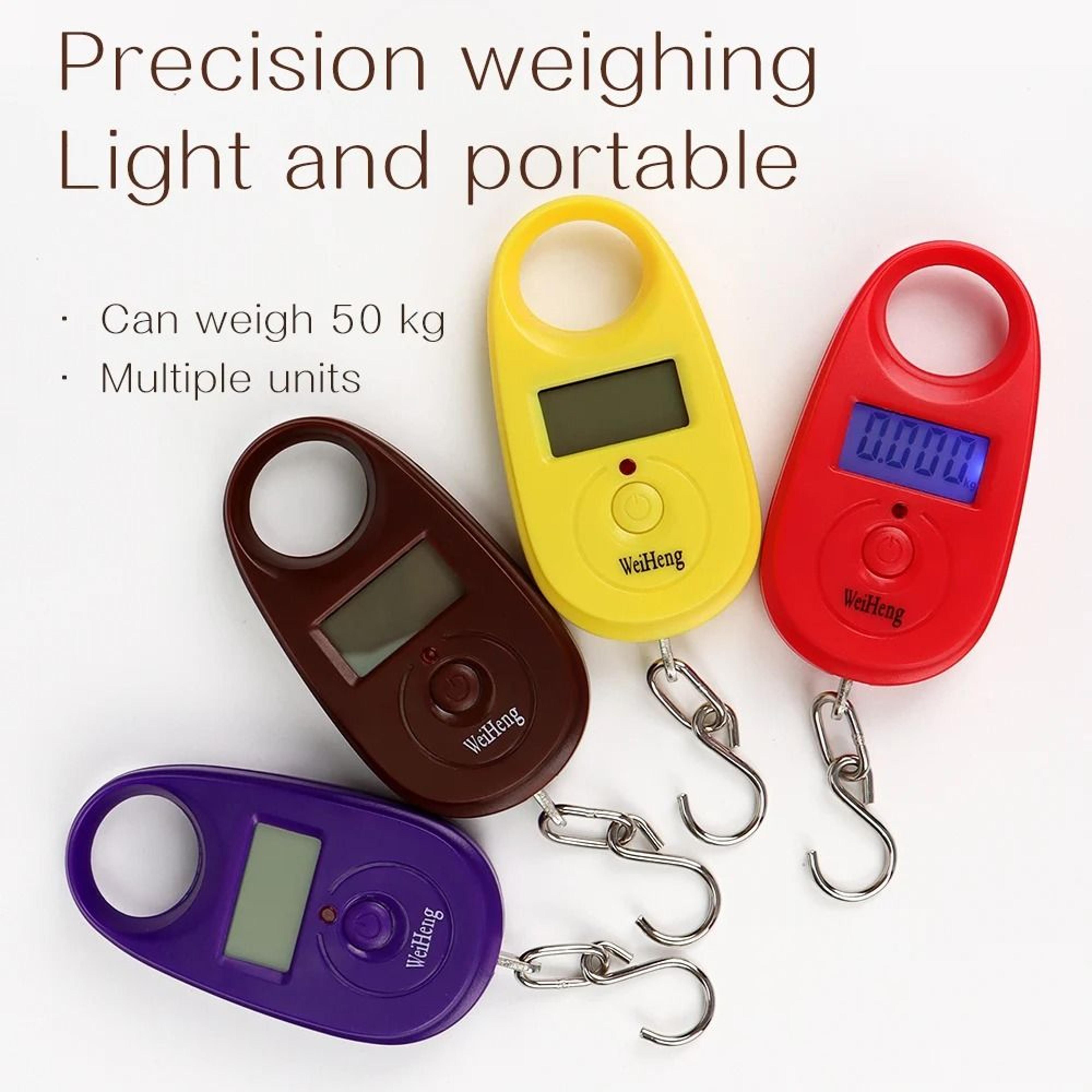 hookmate 25kg digital hanging scale, fishing and luggage scale