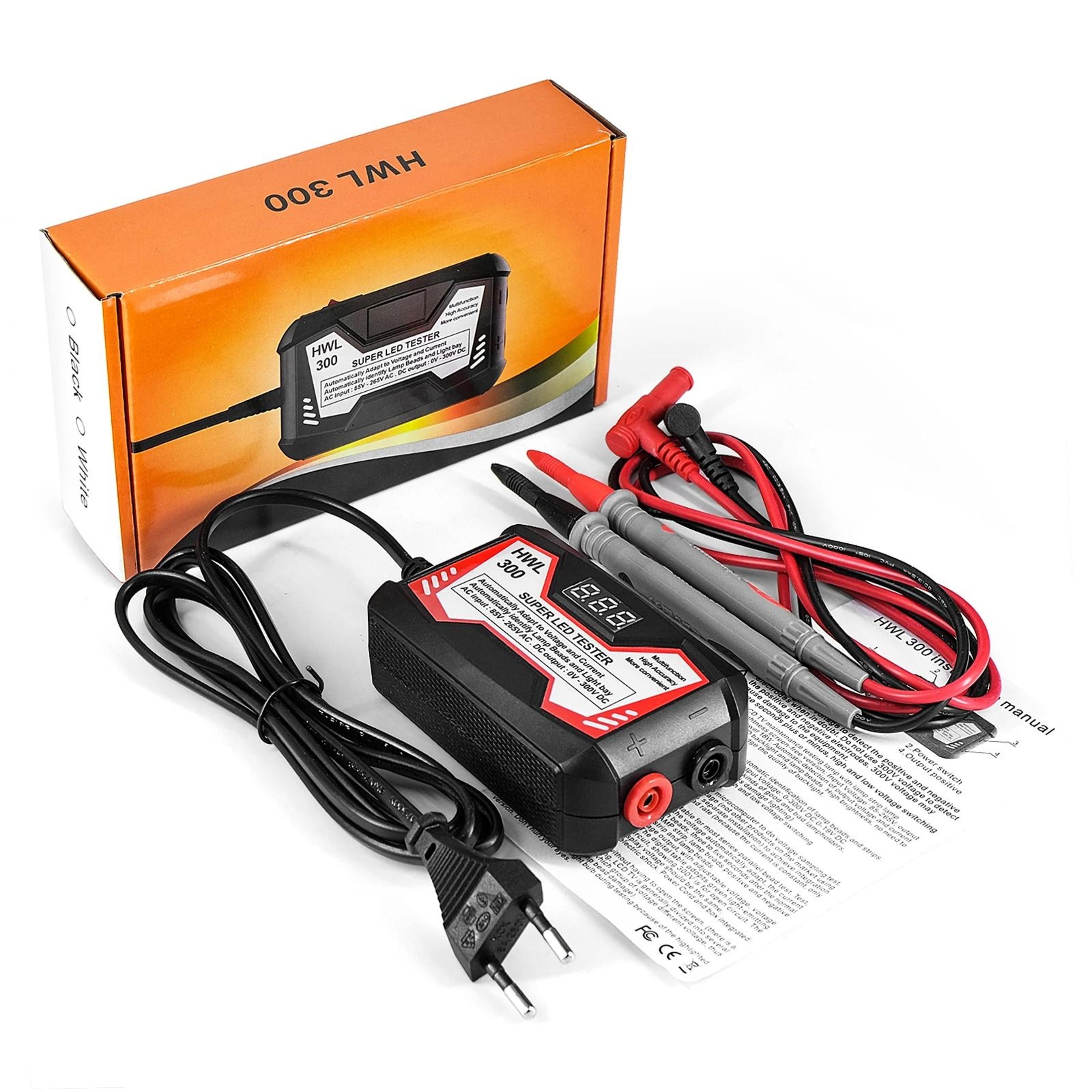 voltcheck 0-300v led tester for tv backlights, strips, and lamp beads