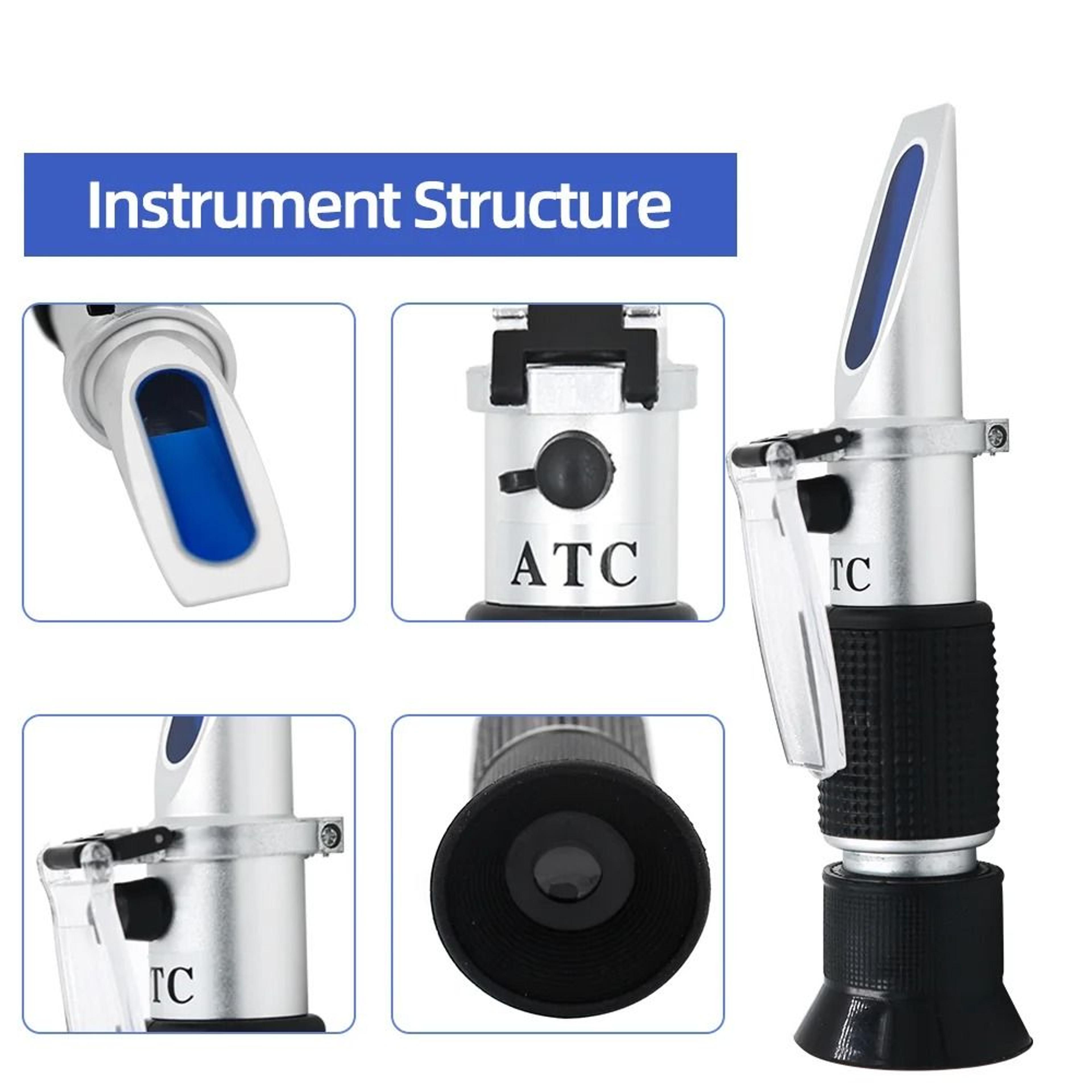 sweetcheck 0–10% handheld brix refractometer with atc
