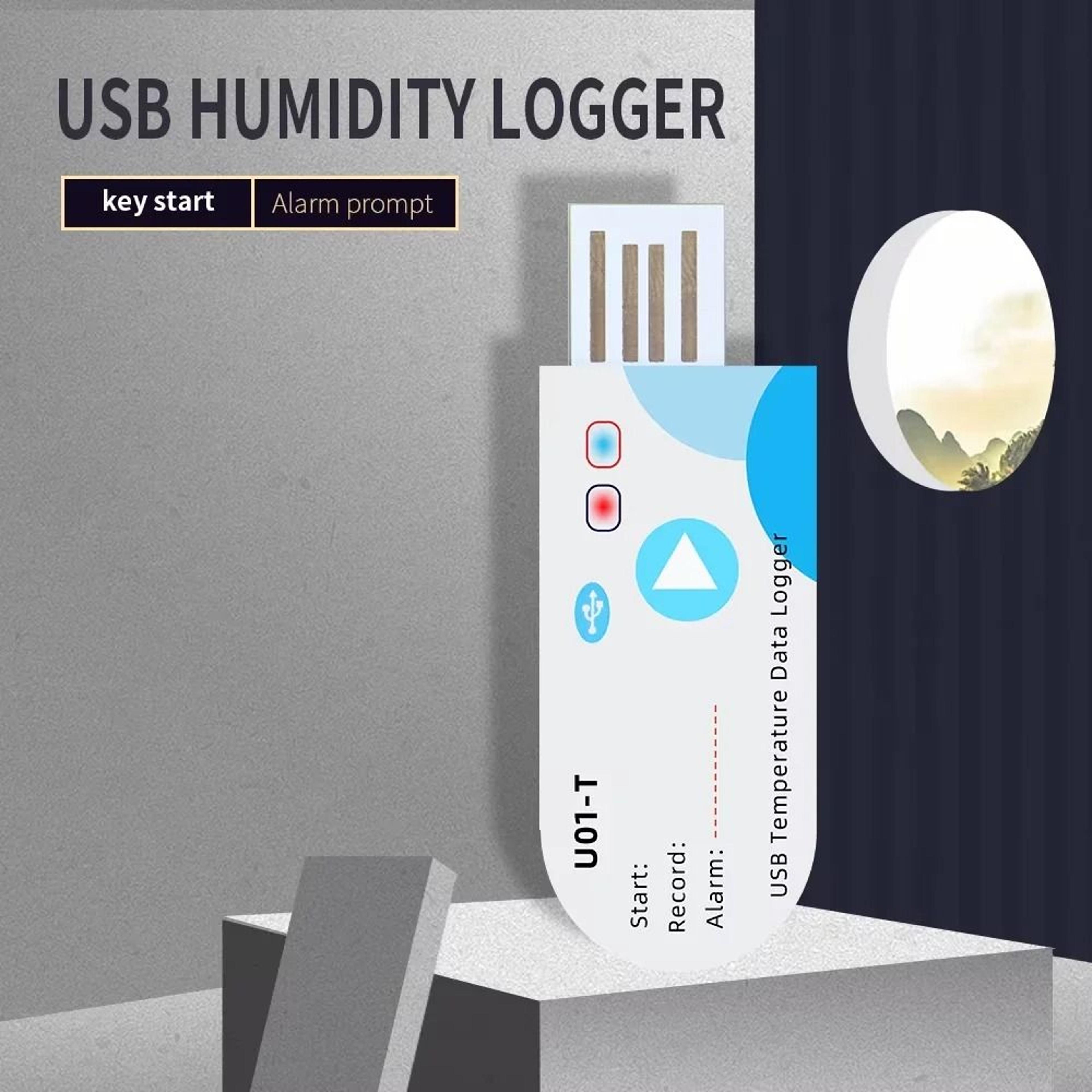 coldtrack 60-day usb temperature data logger with 14,400-point recording