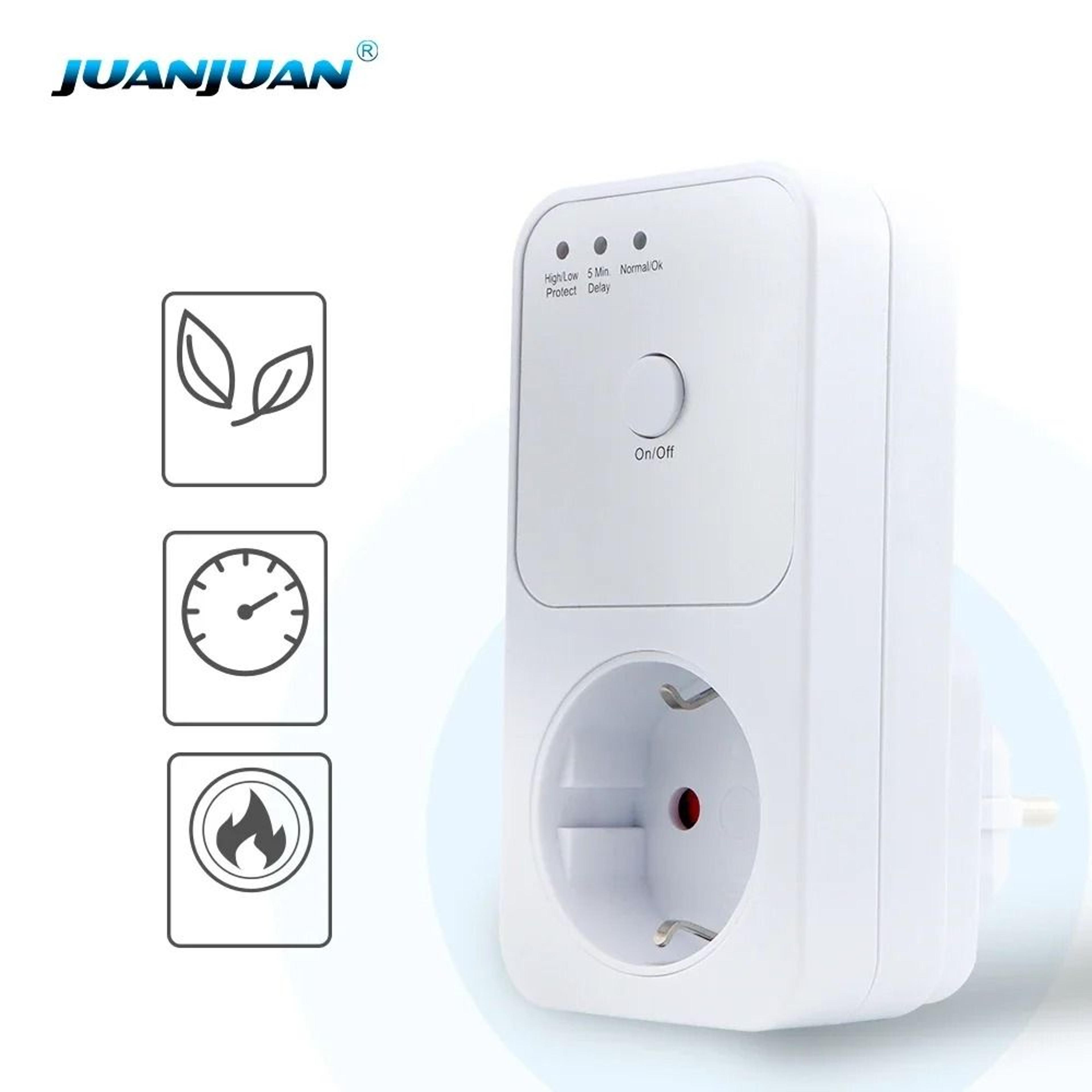 fridgeguard 220v refrigerator voltage protector with eu plug